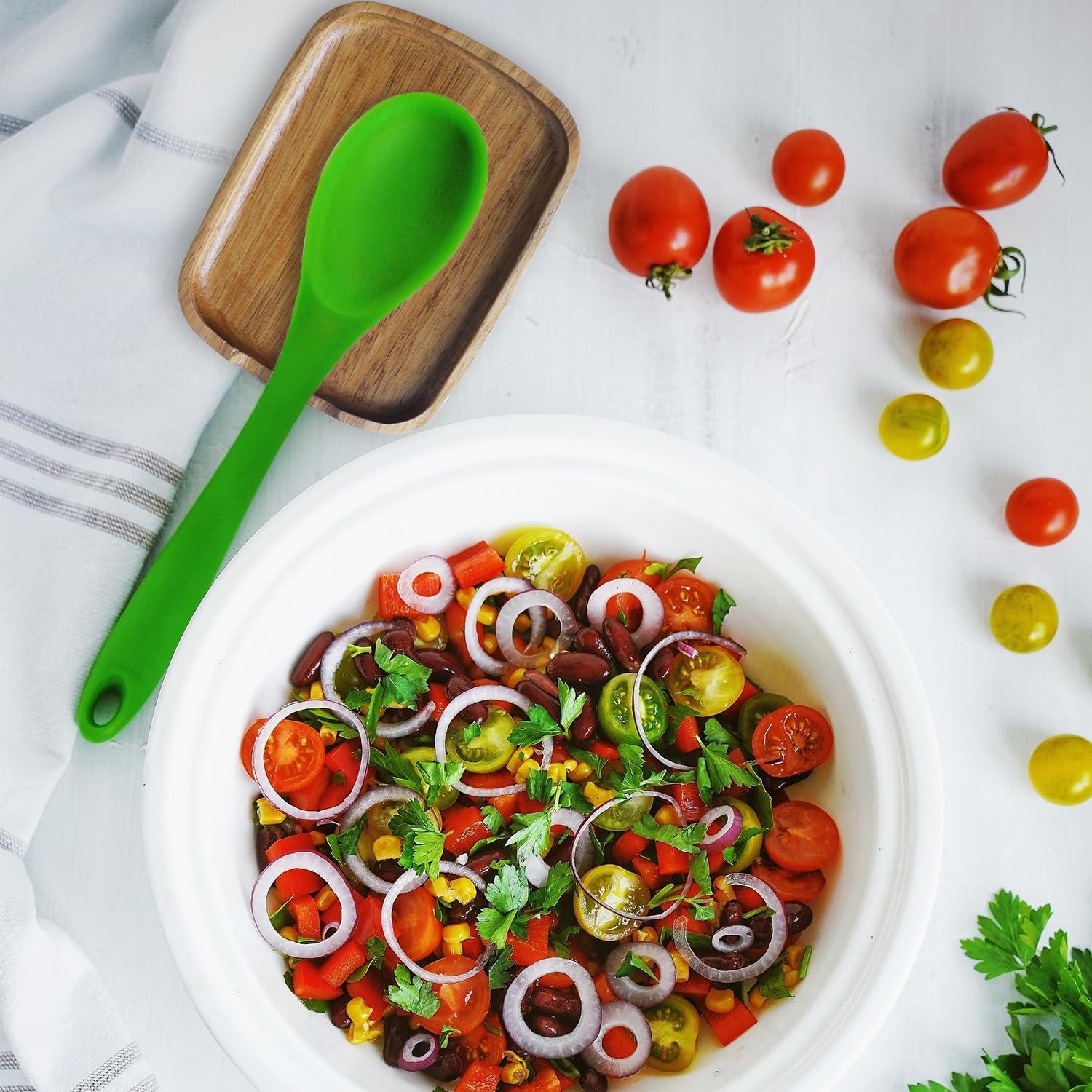 Soporte para Cuchara de Madera de Acacia LBEMEY - Antideslizante