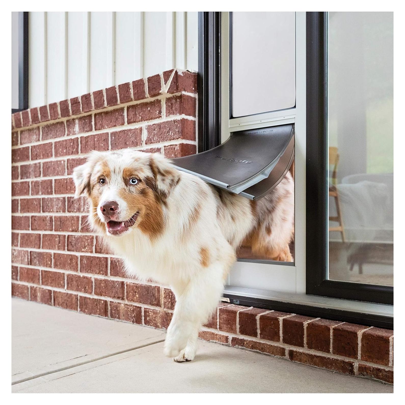 Puerta para Mascotas PetSafe Grande de Vidrio Deslizante - Climas Extremos