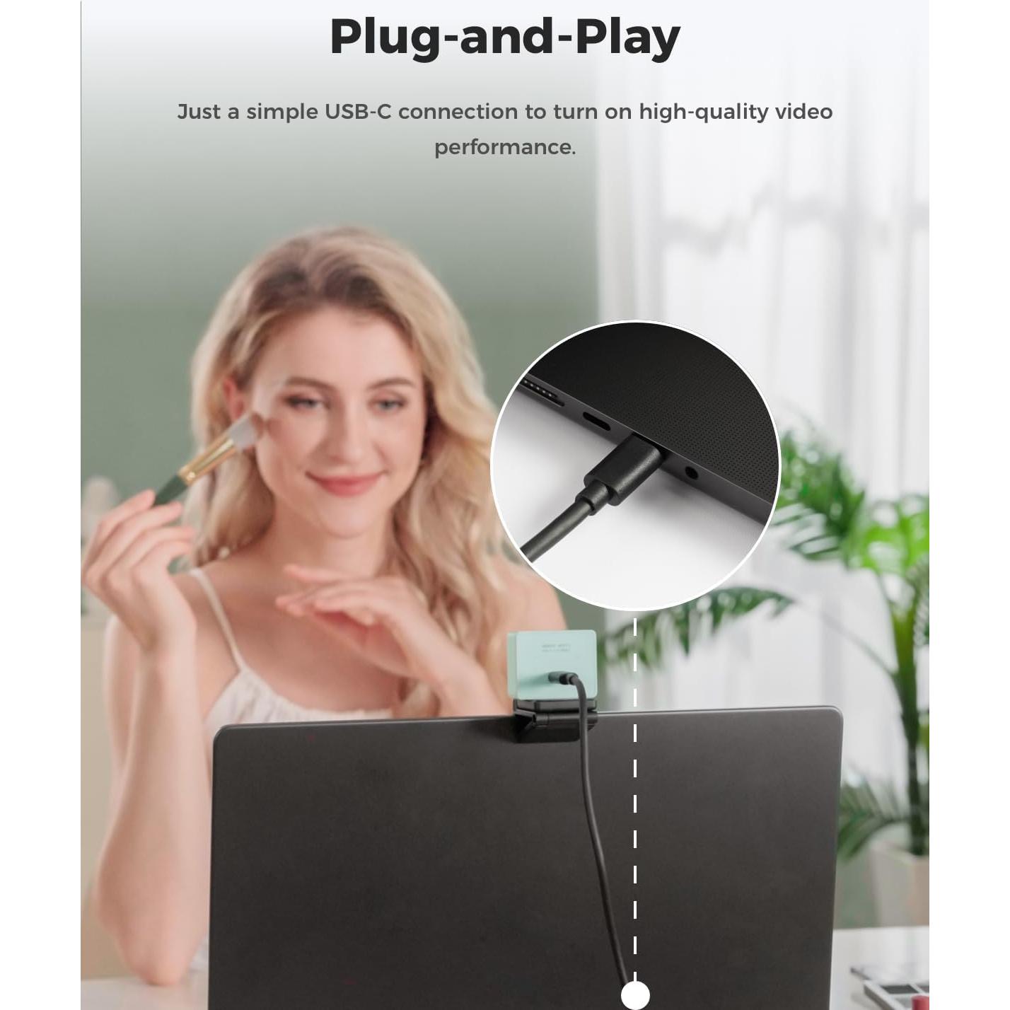 Cámara Web OBSBOT Meet 2 4K con Enfoque AI y HDR