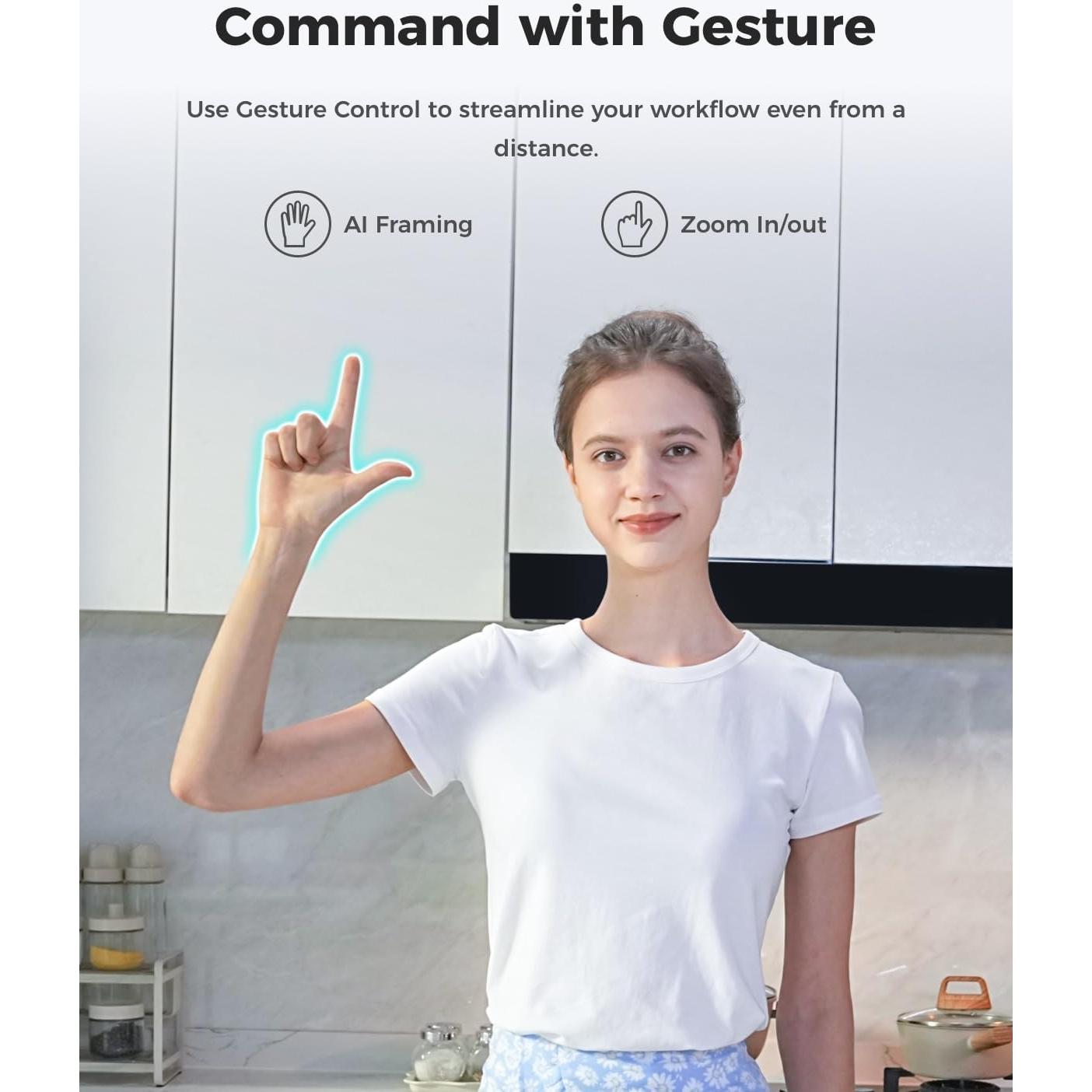 Cámara Web OBSBOT Meet 2 4K con Enfoque AI y HDR