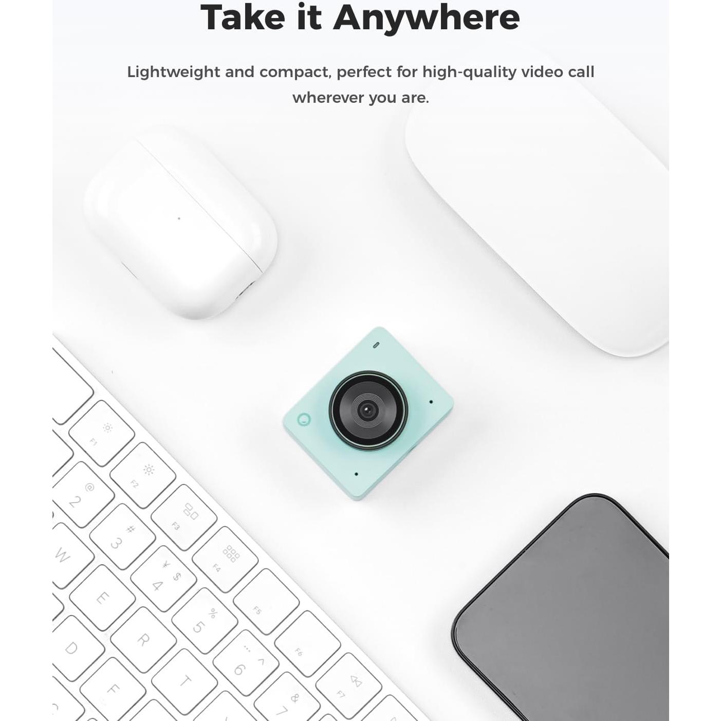 Cámara Web OBSBOT Meet 2 4K con Enfoque AI y HDR