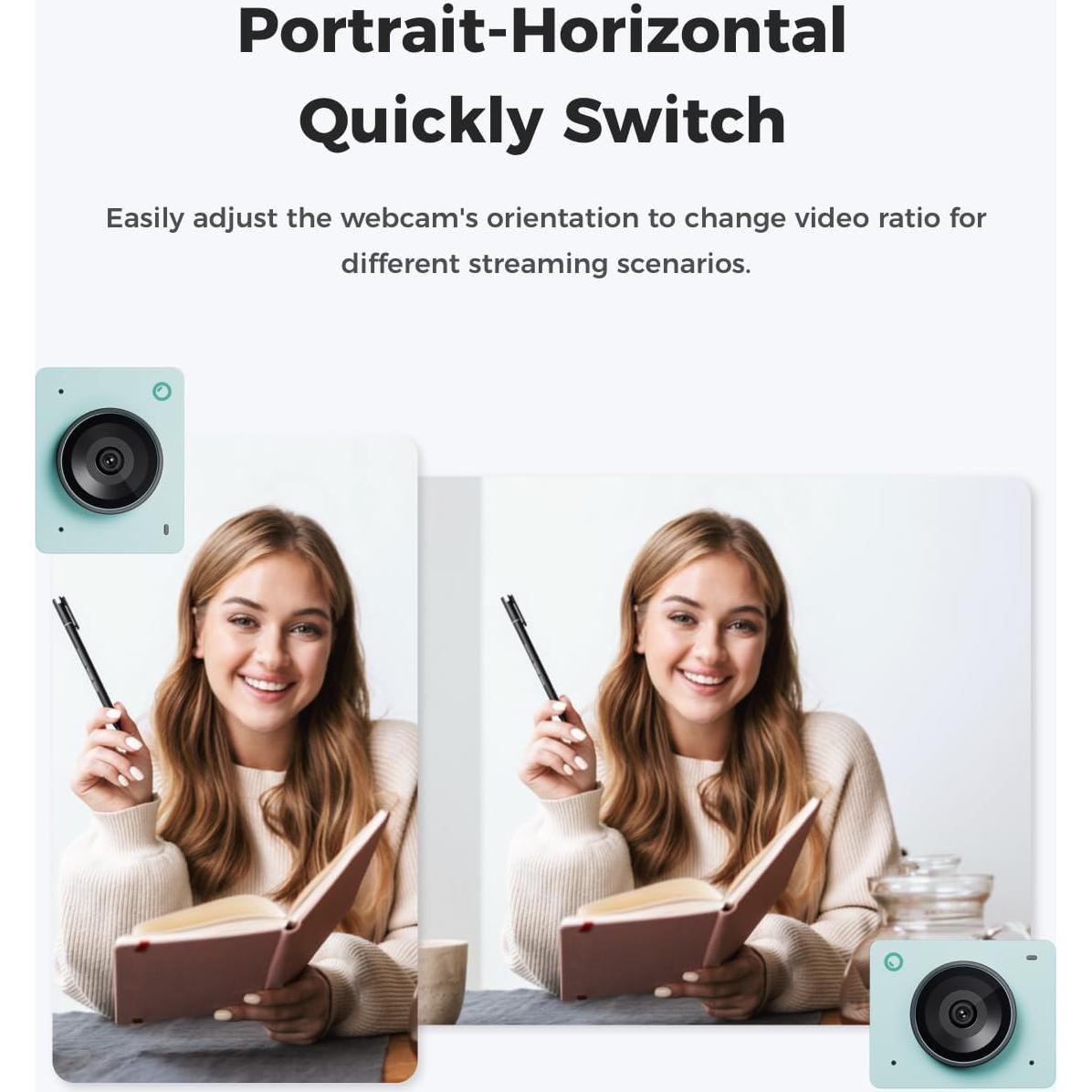 Cámara Web OBSBOT Meet 2 4K con Enfoque AI y HDR