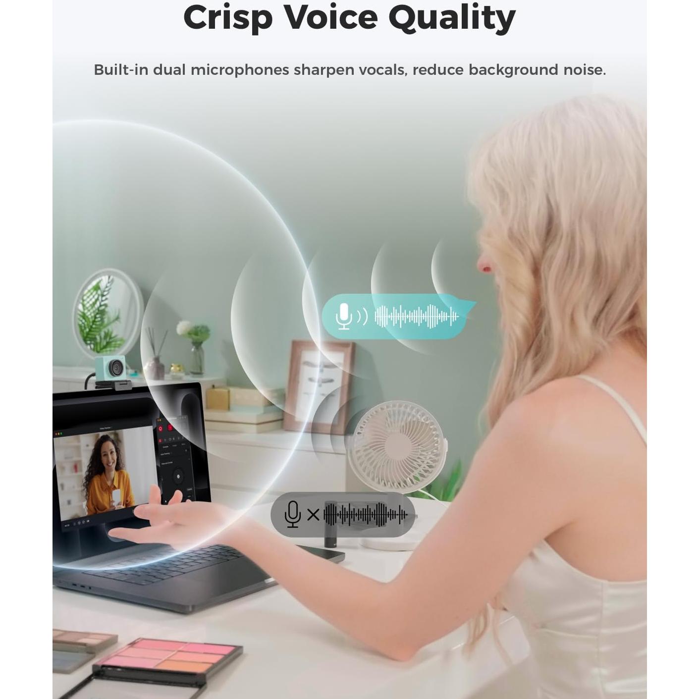 Cámara Web OBSBOT Meet 2 4K con Enfoque AI y HDR