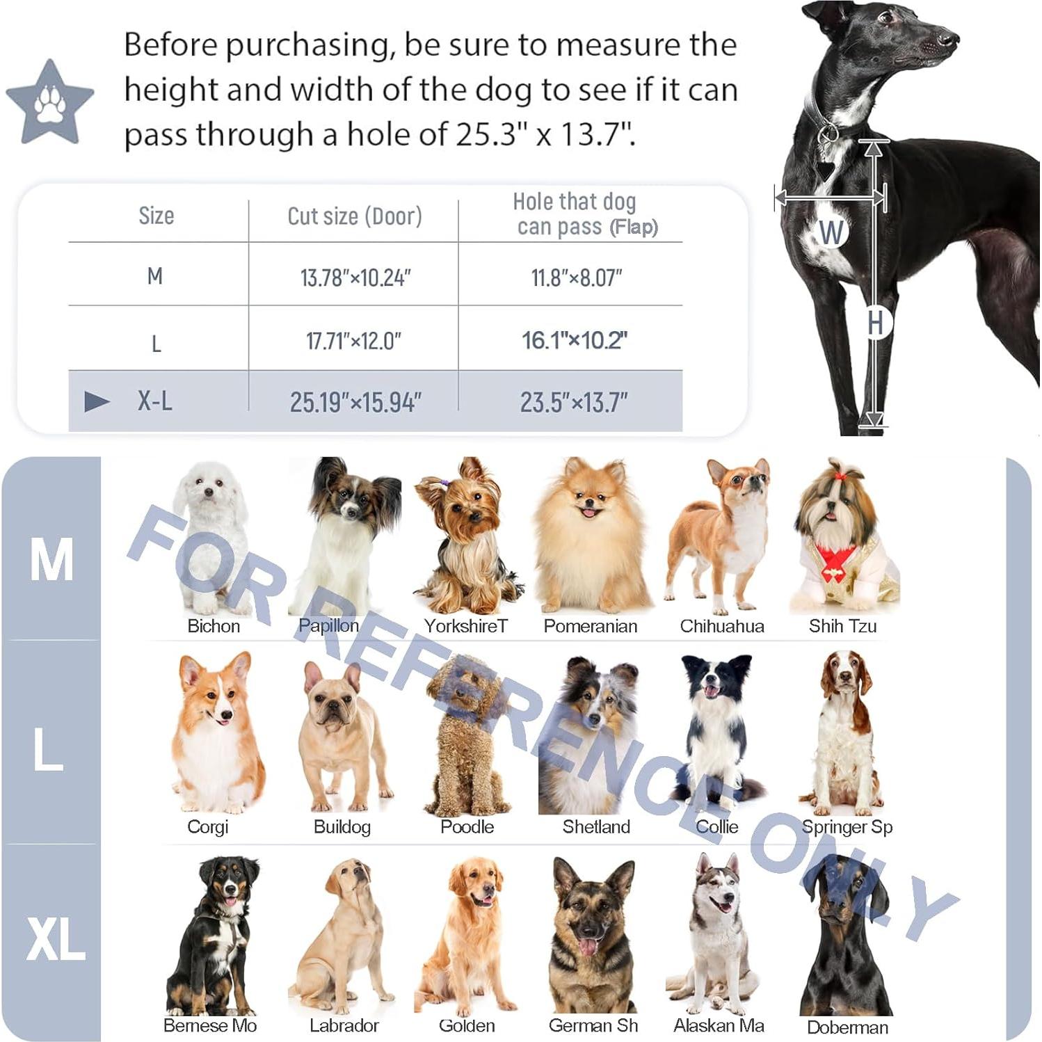 Puerta para Perros Petoasis Aluminio XL Aislada Blanca