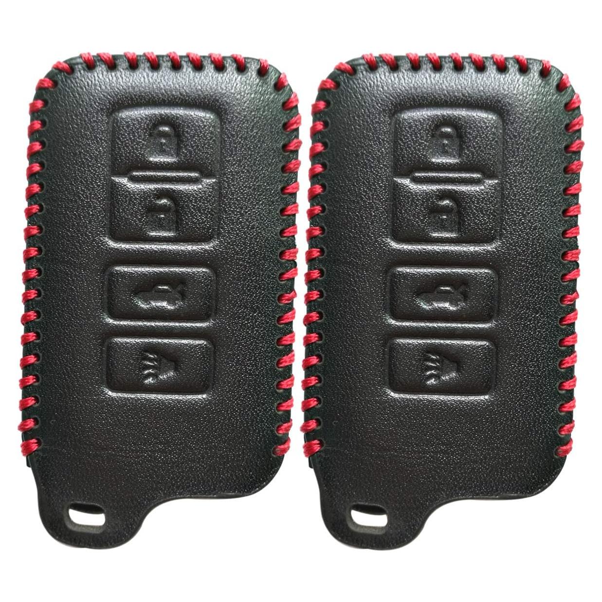 Funda de Llave Coolbestda para Toyota 2013-2019 - Cuero Negro