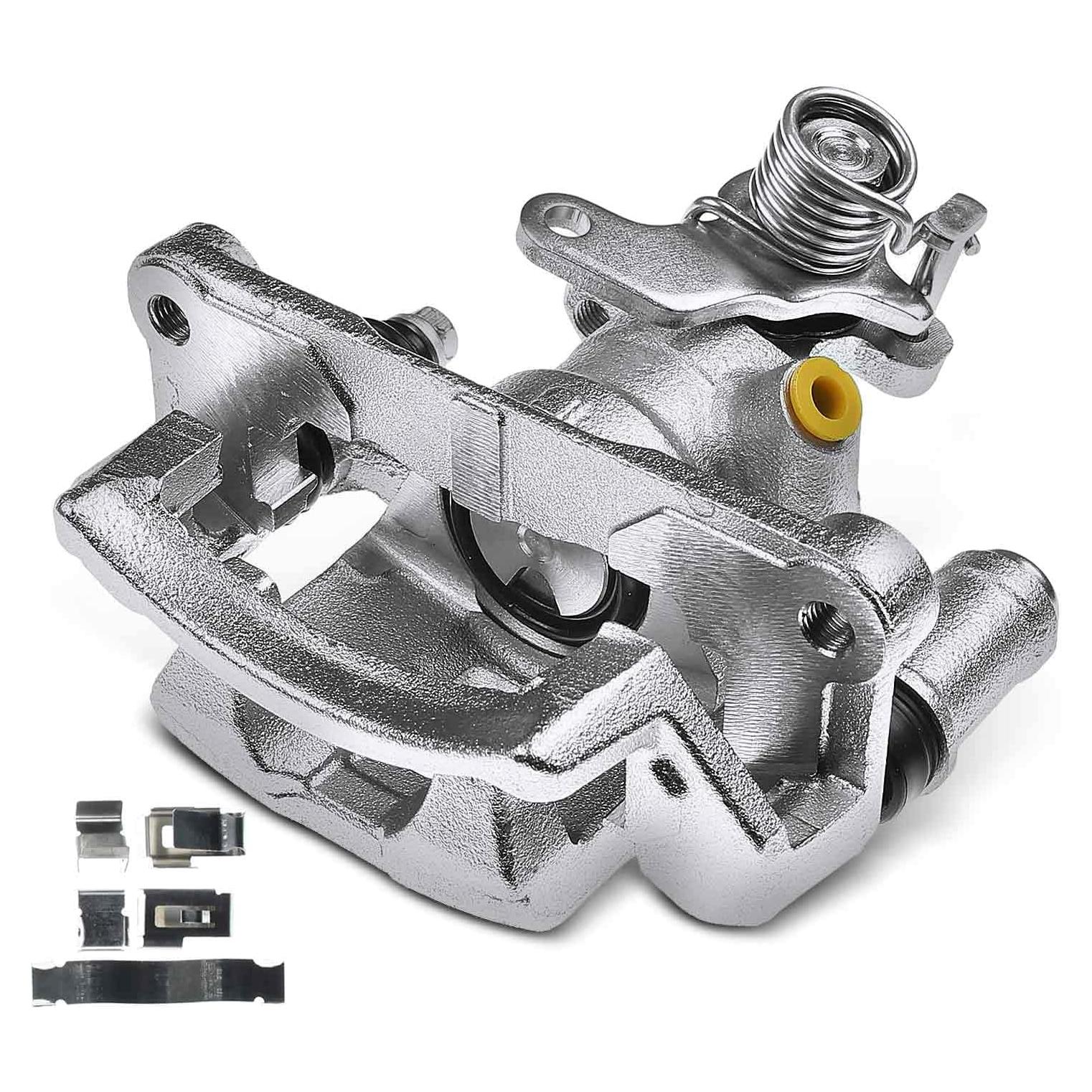 A-Premium Disc Brake Caliper Assembly with Bracket Compatible with Select Toyota Models - Toyota Corolla 1985 1986 1987, 1.6L, RWD - Rear Right Passenger Side