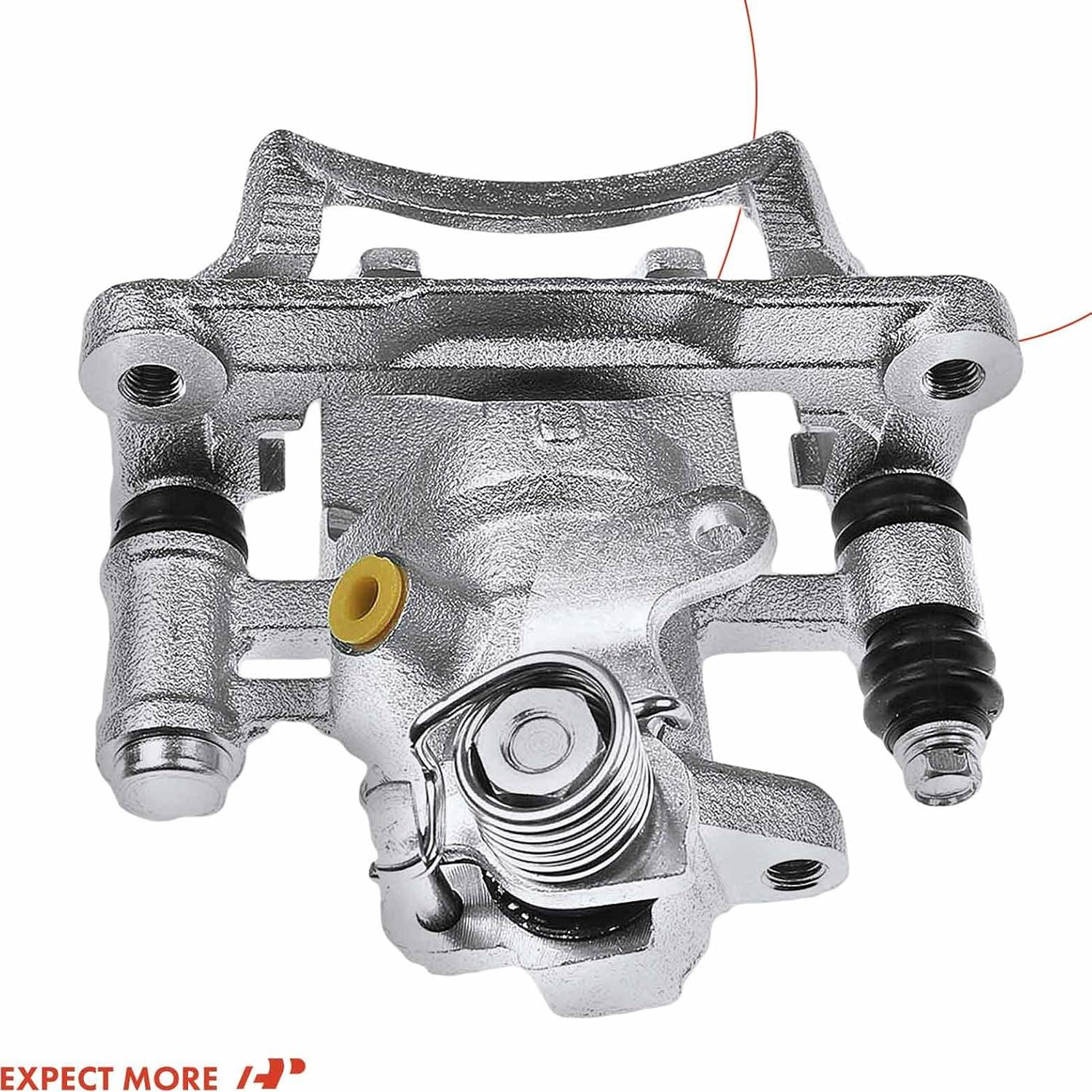 A-Premium Disc Brake Caliper Assembly with Bracket Compatible with Select Toyota Models - Toyota Corolla 1985 1986 1987, 1.6L, RWD - Rear Right Passenger Side