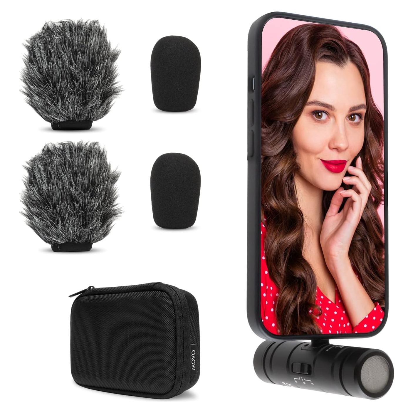 Micrófono Movo DoubleMic-DI Doble Cápsula para iPhone