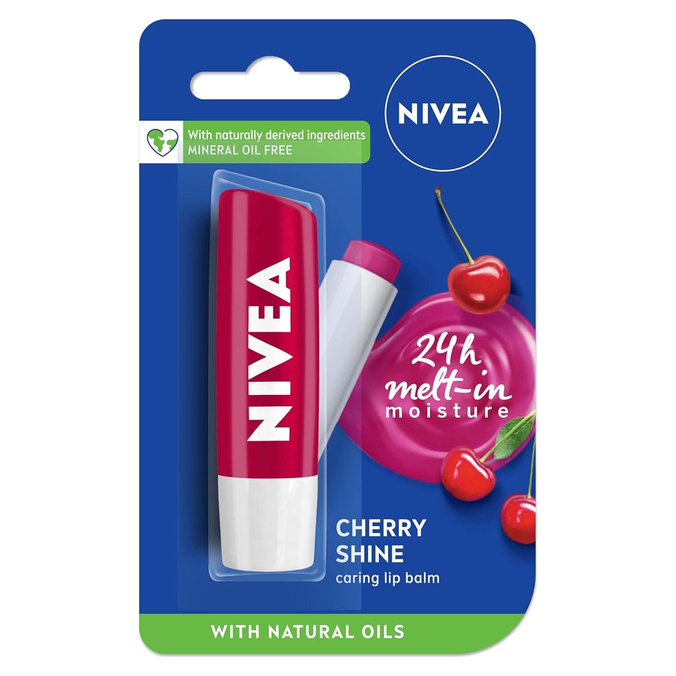 Cuidado Labial Nivea Cereza Brillo Frutal 4.8g