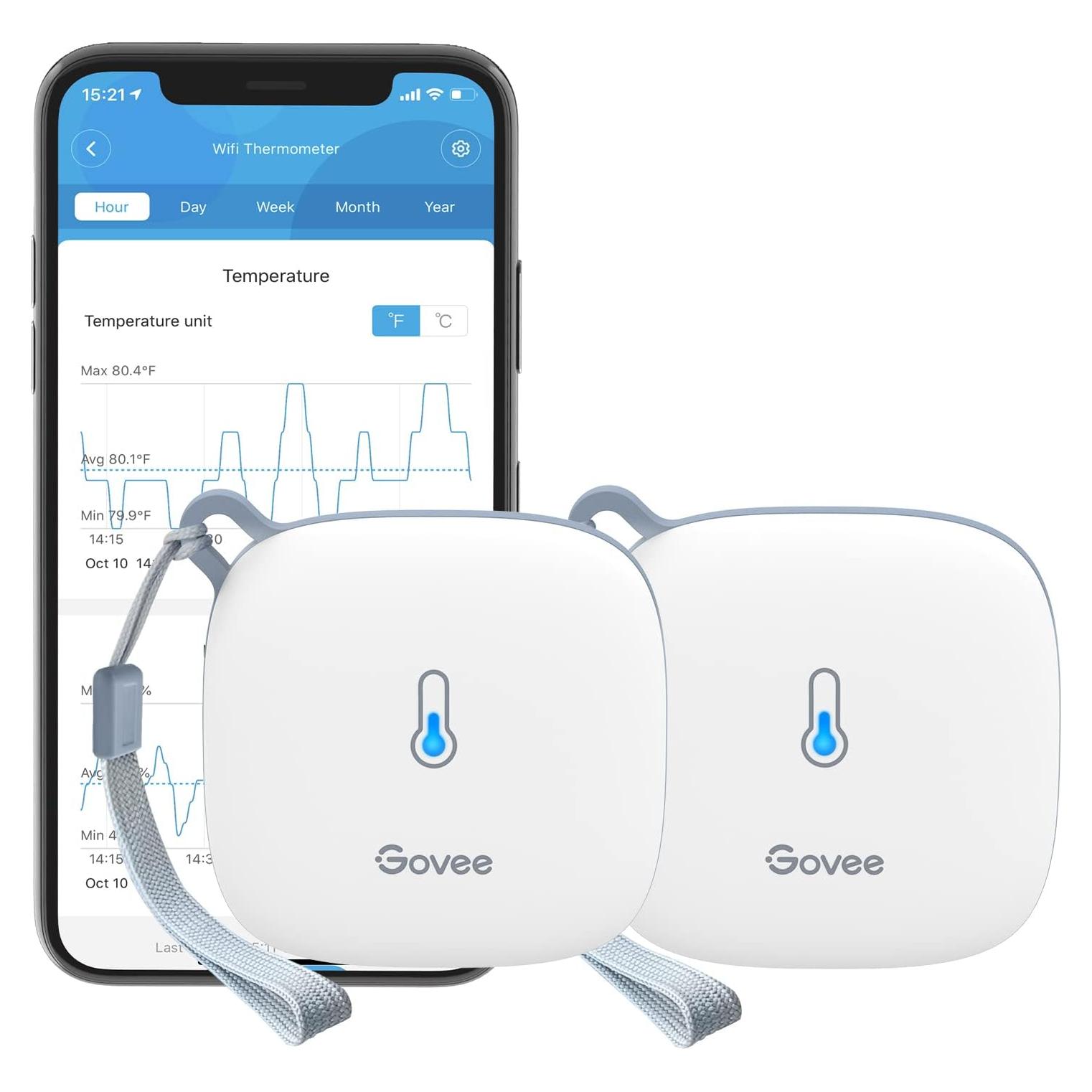 Sensor de Temperatura WiFi Govee H5179, Higrómetro Inteligente