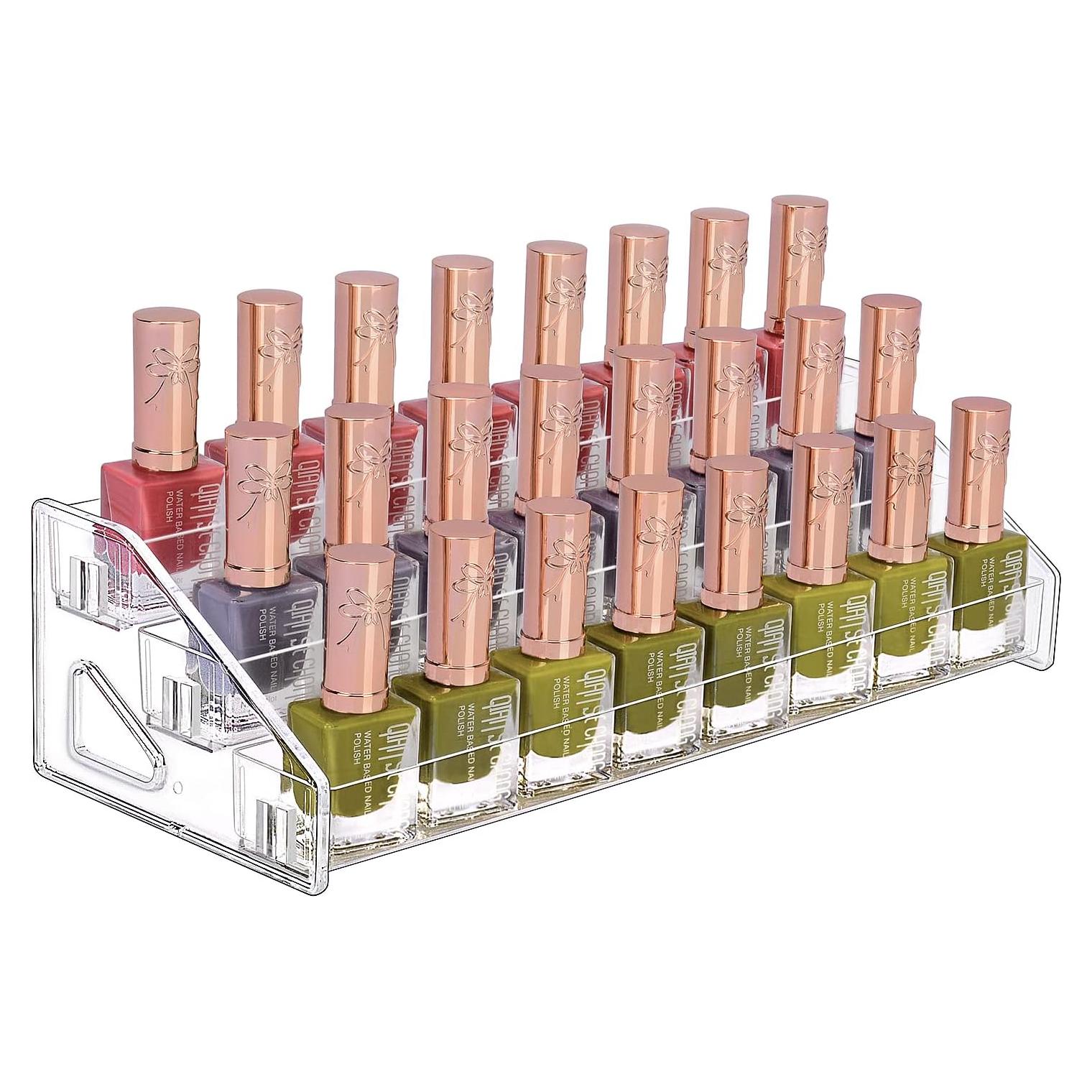 Organizador de Esmaltes JessLab Acrílico 3 Niveles Transparente