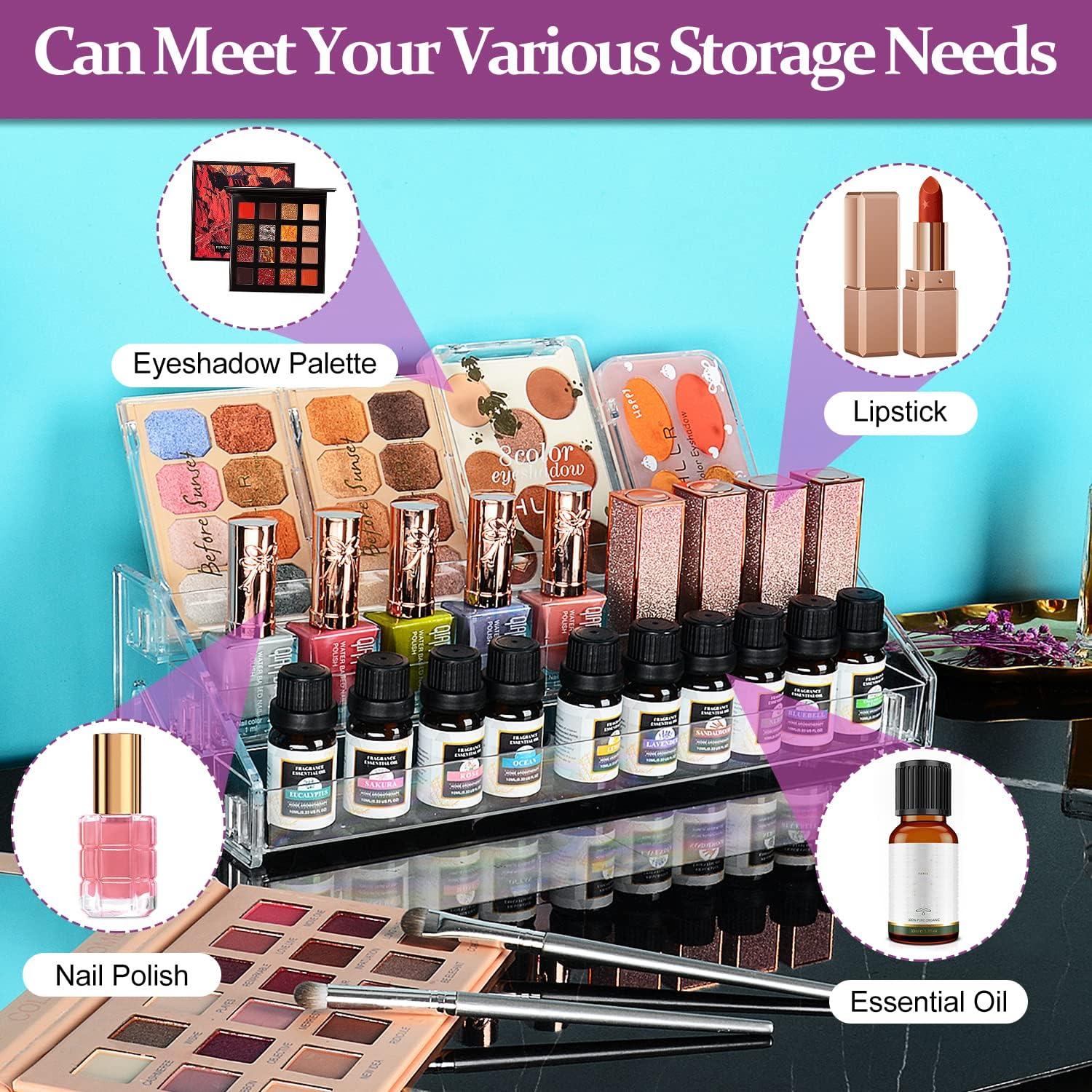 Organizador de Esmaltes JessLab Acrílico 3 Niveles Transparente