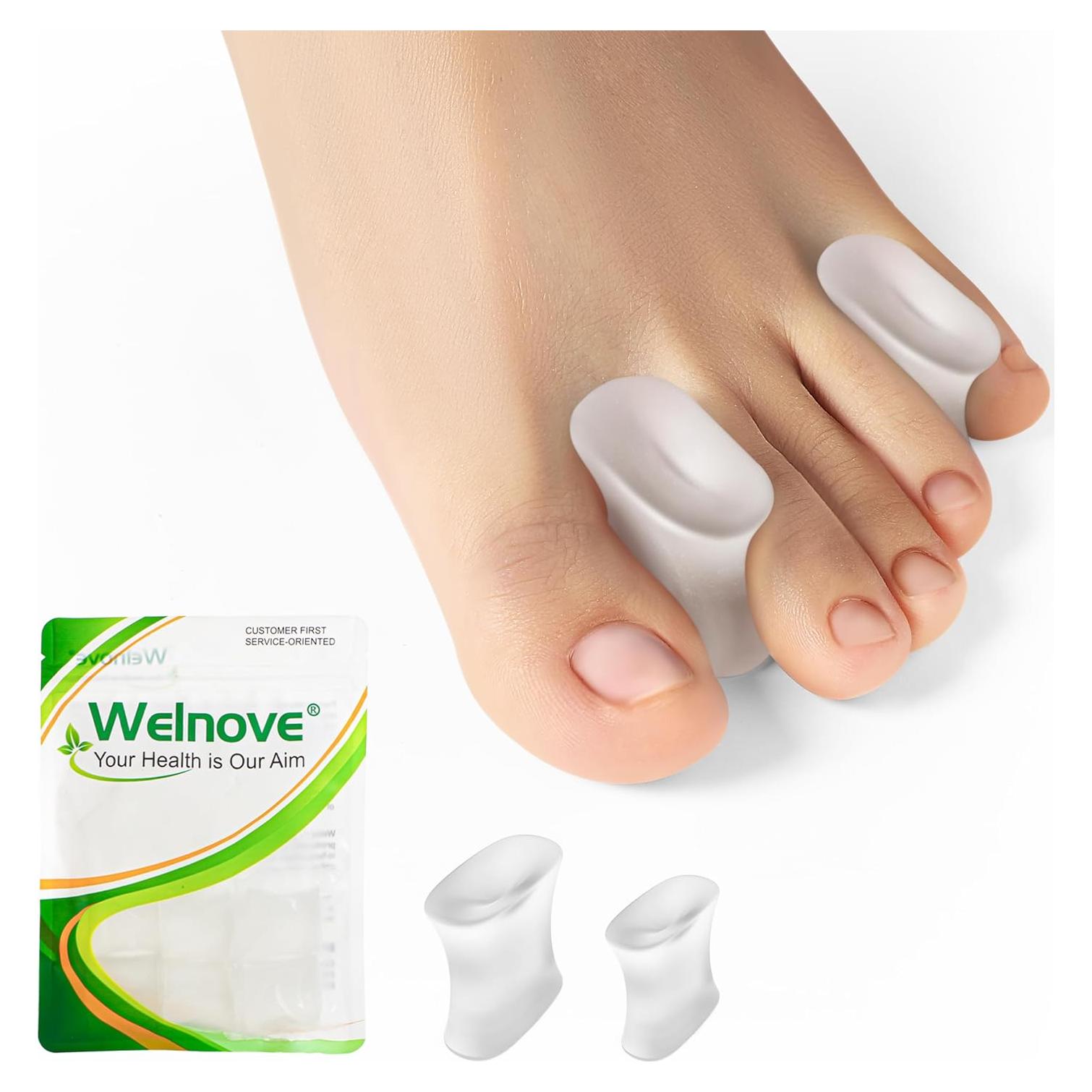 Separadores de Dedos de Gel Welnove - Paquete de 16 Unidades