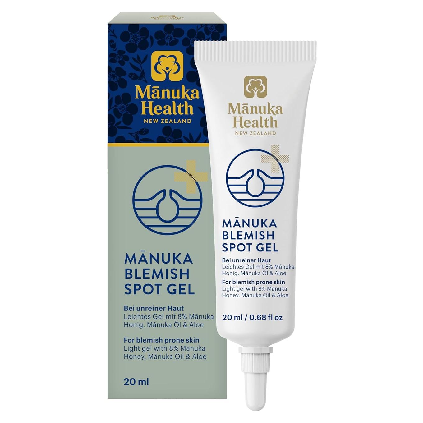 Gel para Manchas Manuka Health 32g - Tratamiento Acné con Miel