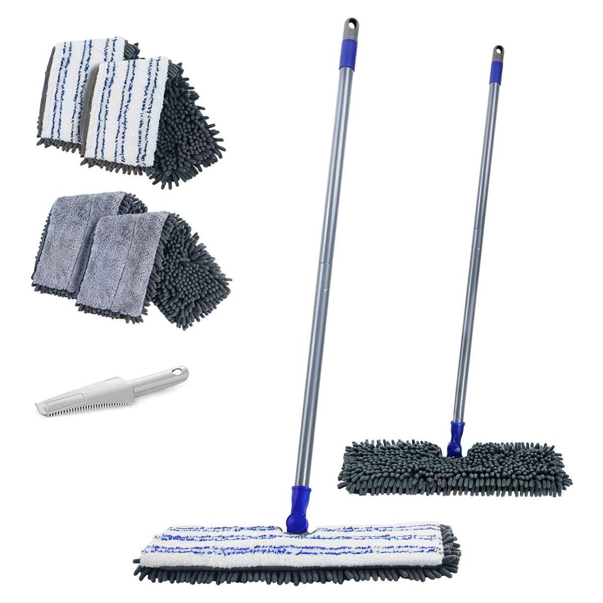 Mopa de Suelo MASTERTOP Doble Cara Microfibra 42 cm 4 Recambios