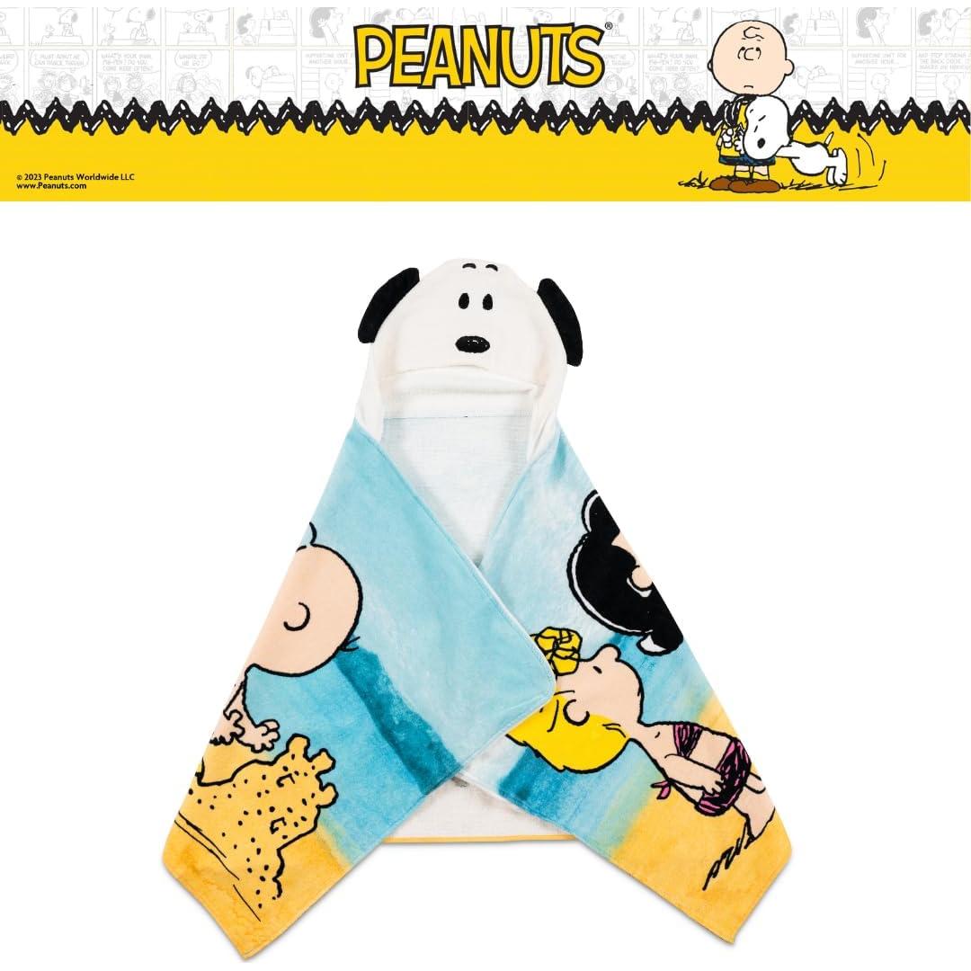Toalla con Capucha Franco Peanuts 100% Algodón 61x127 cm