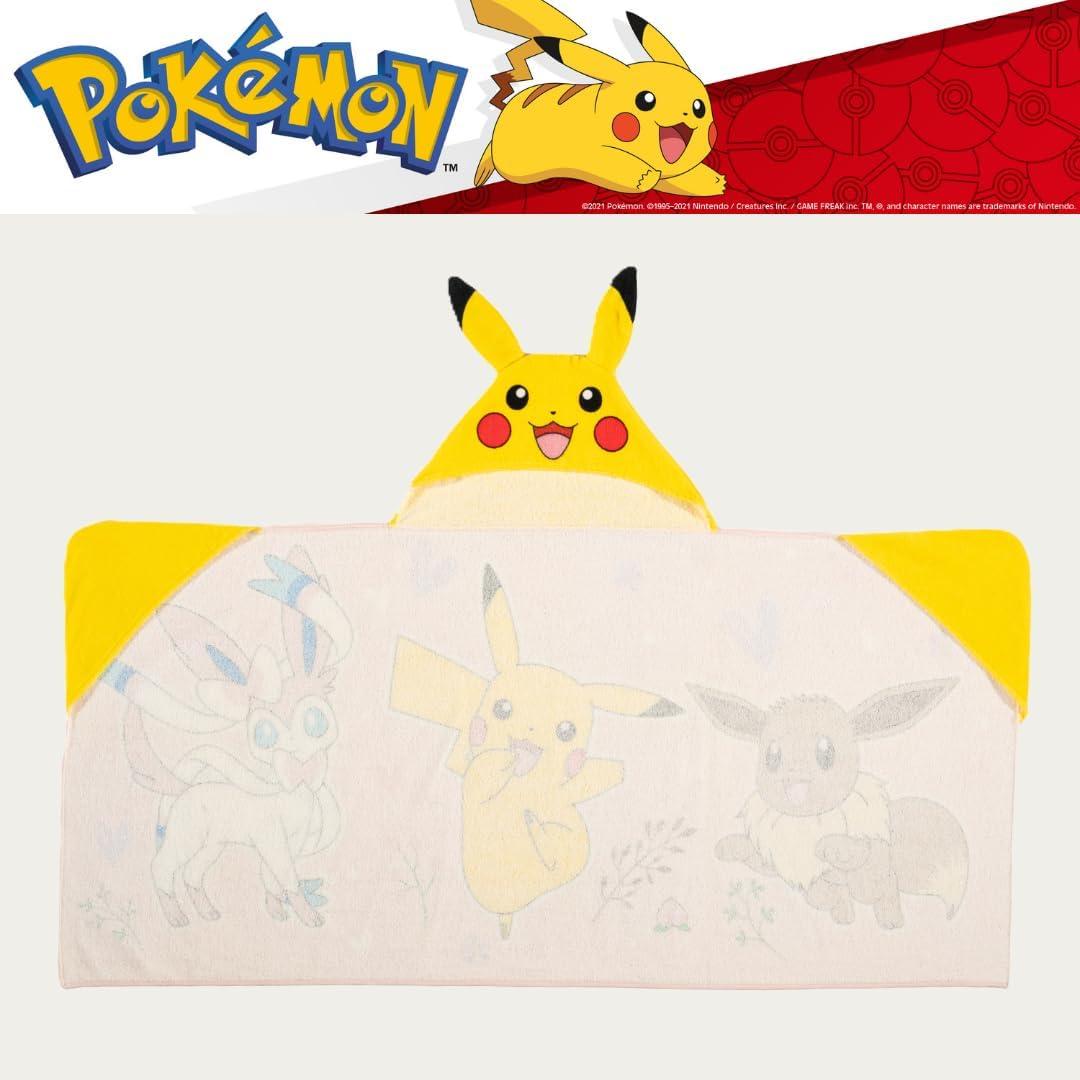 Toalla con Capucha Pokémon Franco 61x127 cm Rosa Niña