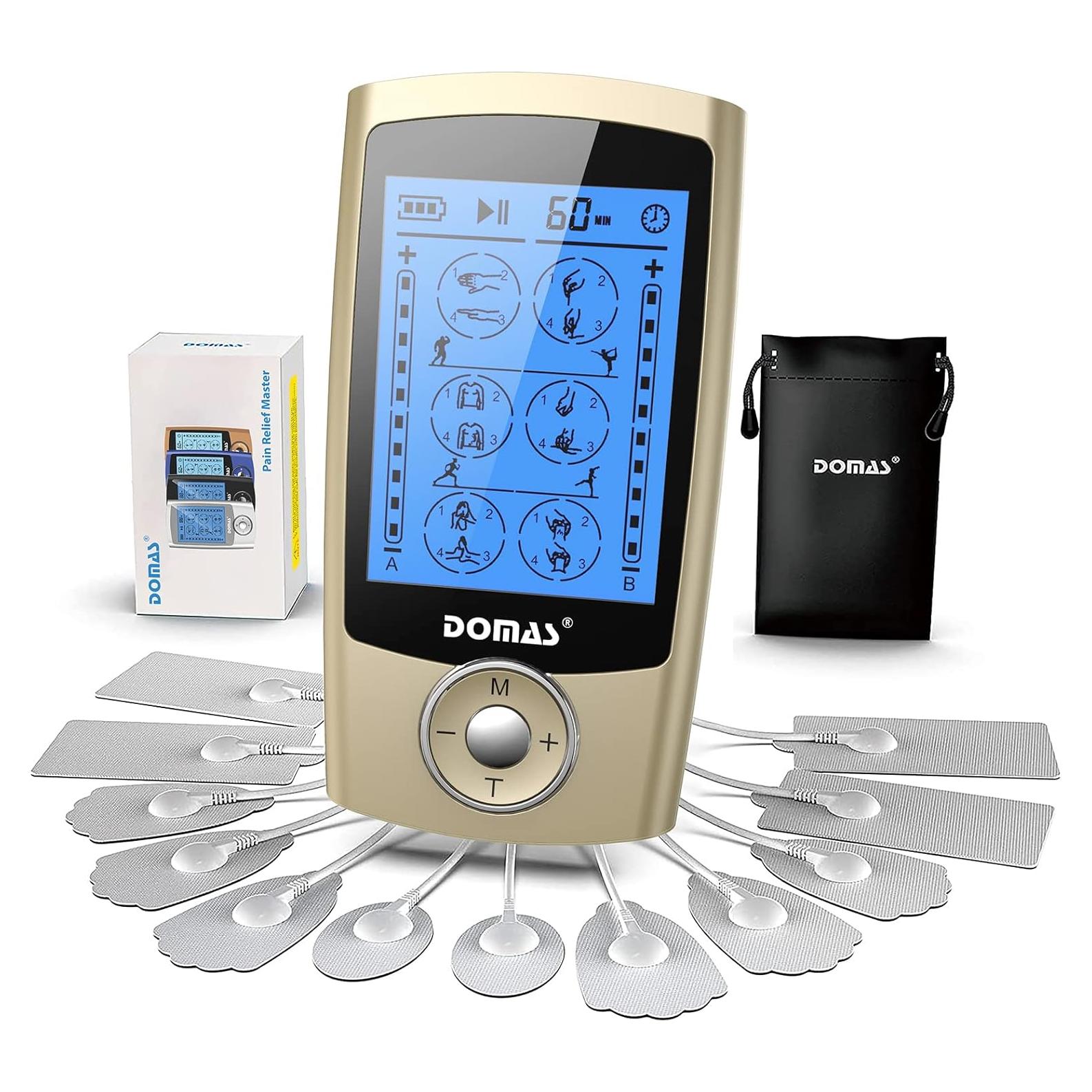 DOMAS TENS Estimulador Muscular Doble Canal 24 Modos