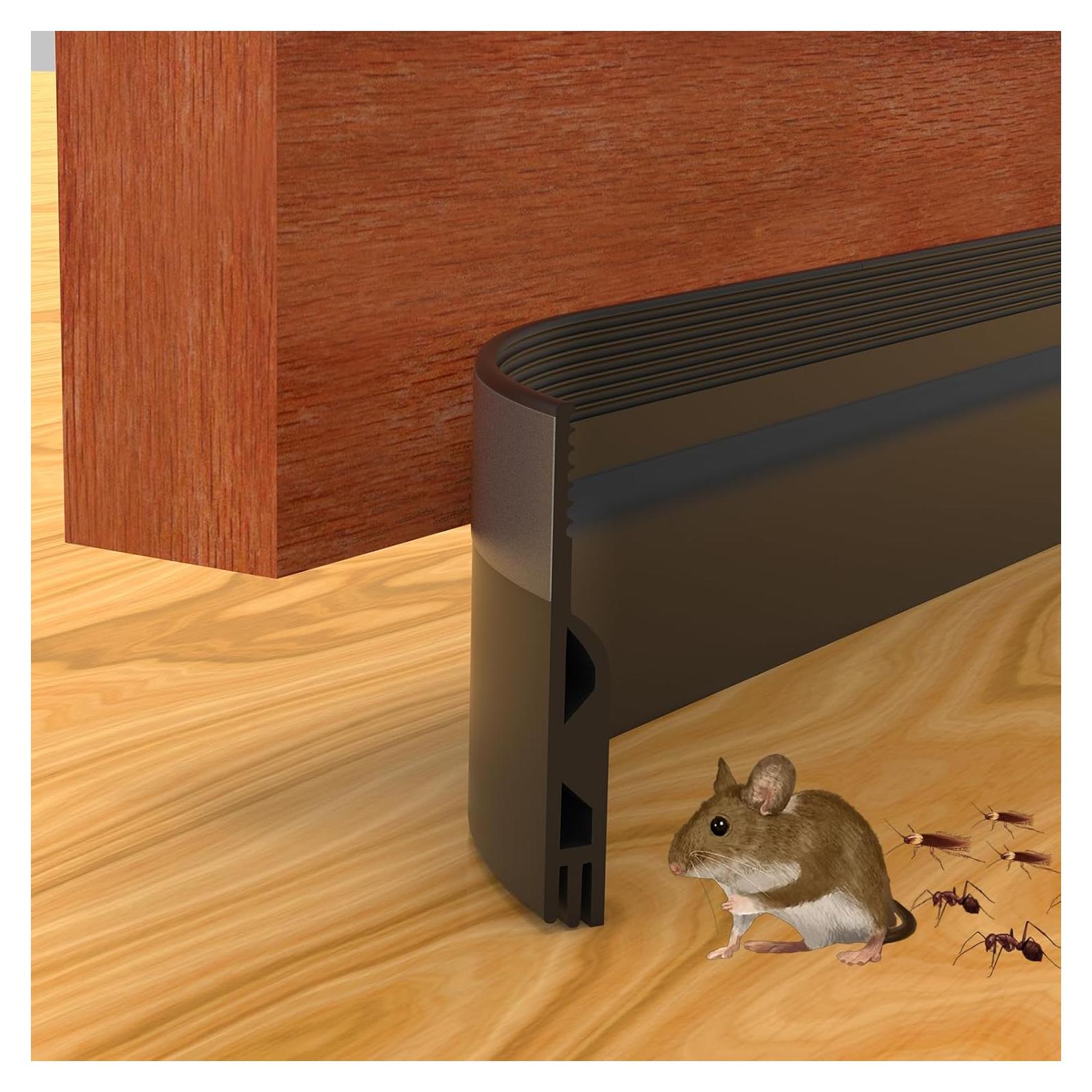 Tapón de Draft Floatlive 99 cm Negro para Puertas Interiores y Exteriores