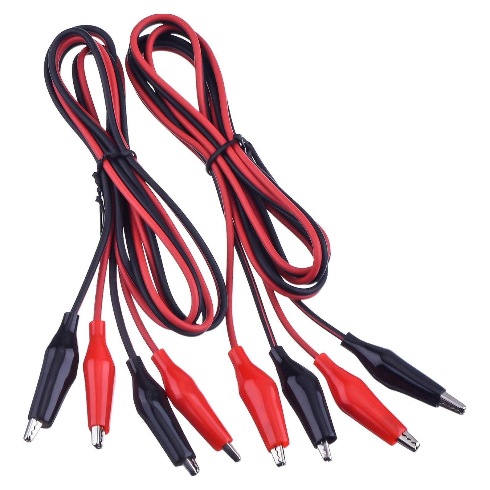 Cables de Prueba con Clips de Cocodrilo eBoot 1M - 4 Pcs