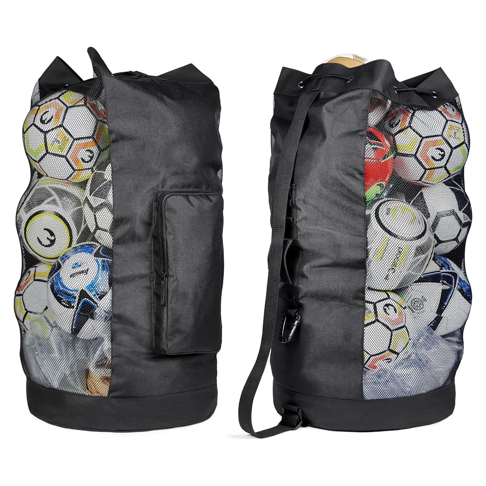 Bolsa de Malla XL Fitdom 49L con Correa Ajustable y Bolsillo