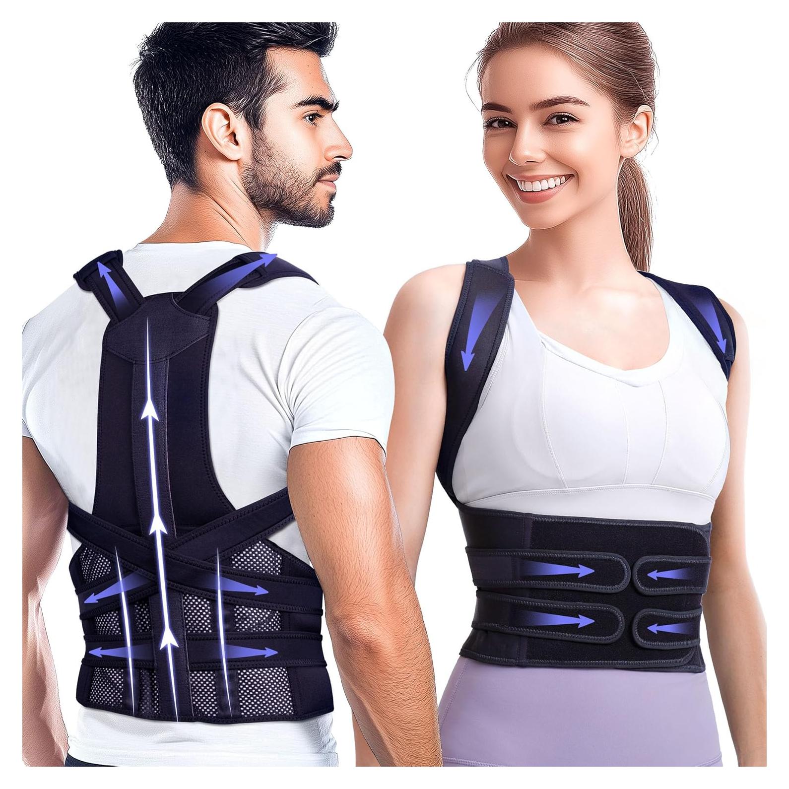 Corrector de Postura Kepwaa T9 Ajustable Negro 3 Tamaños