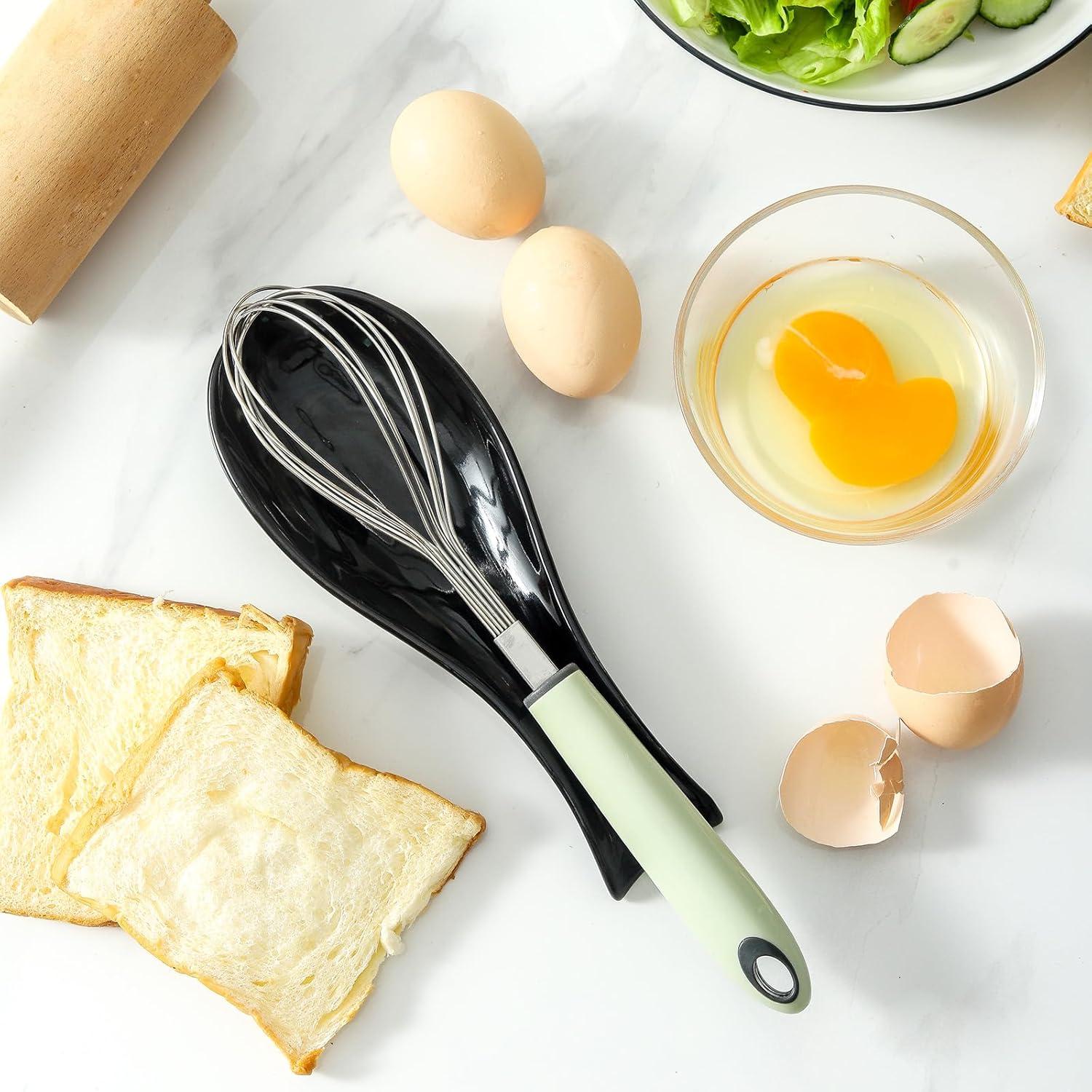 Soporte de Cuchara de Cerámica Hasense Negro 22.1x8.1cm