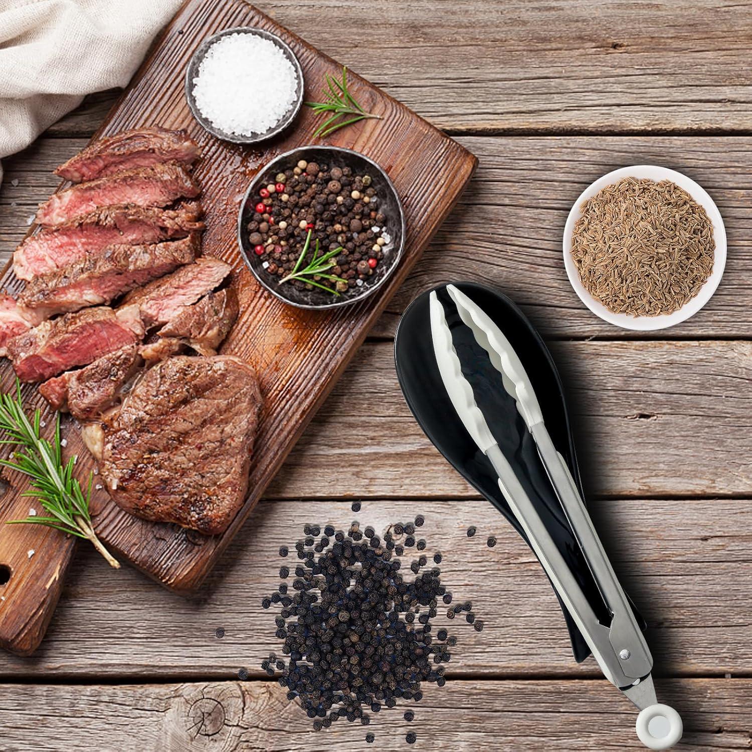 Soporte de Cuchara de Cerámica Hasense Negro 22.1x8.1cm