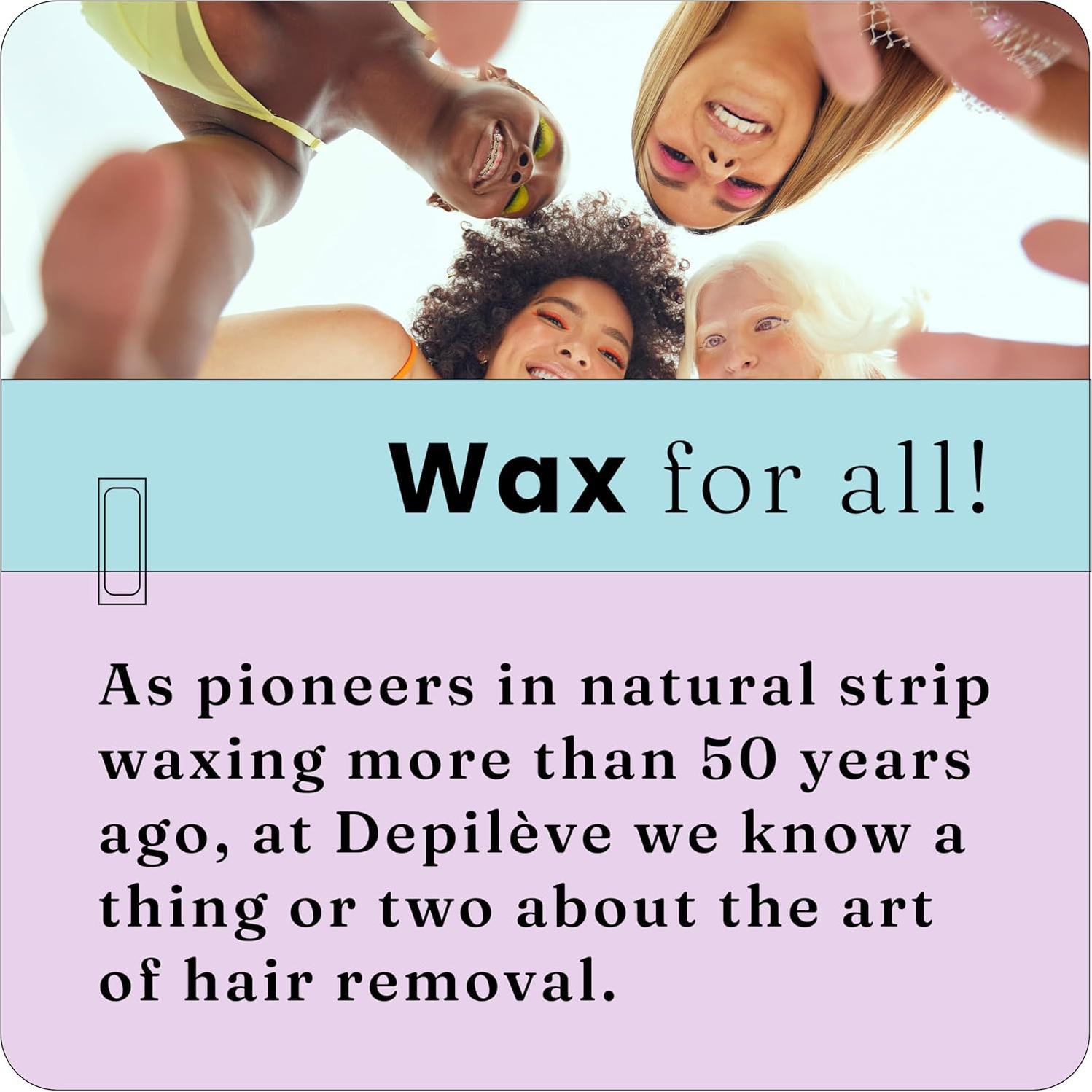 Cera Depileve en Tiras de Lavanda para Piel Sensible 396g