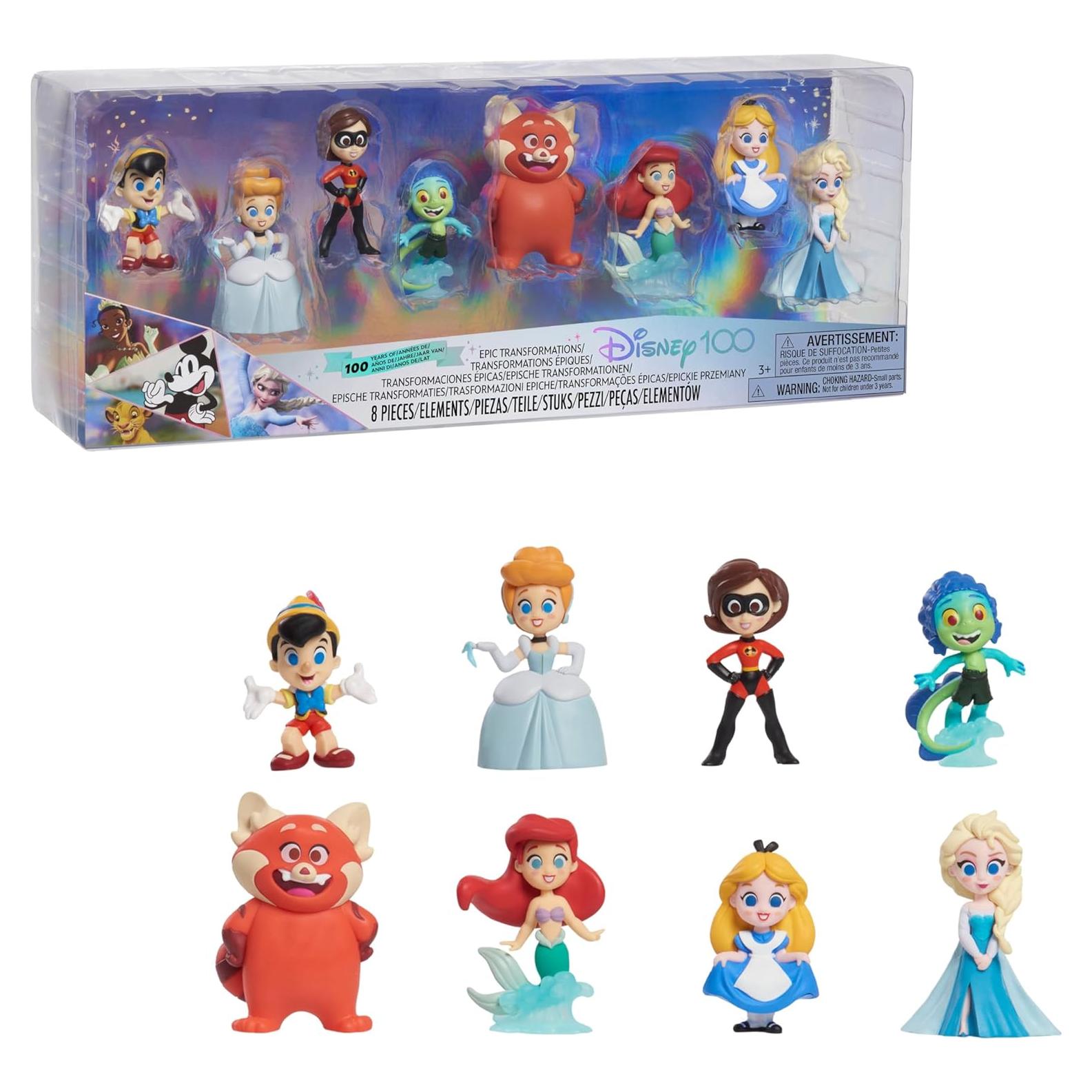 Set de Figuras Disney100 8 Piezas Just Play Edición Limitada