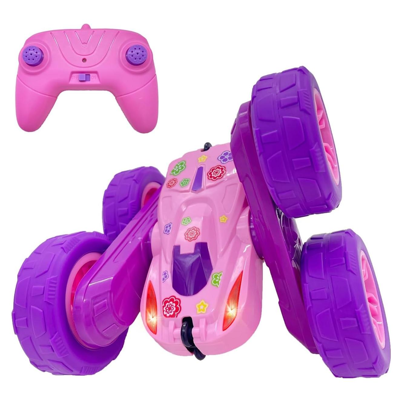 Coche Acrobacias RC Threeking Rosa Doble Cara 0.56 kg