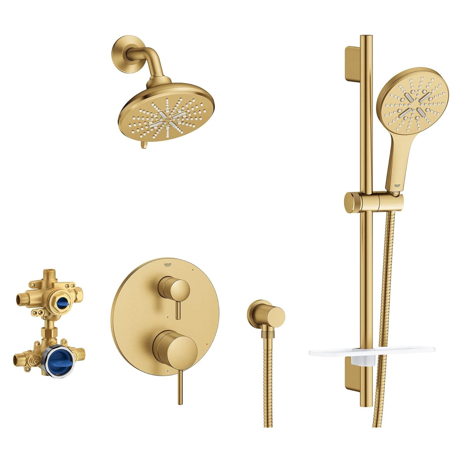 Juego de Ducha Grohe 29431GN0 Timeless Brushed Cool Sunrise