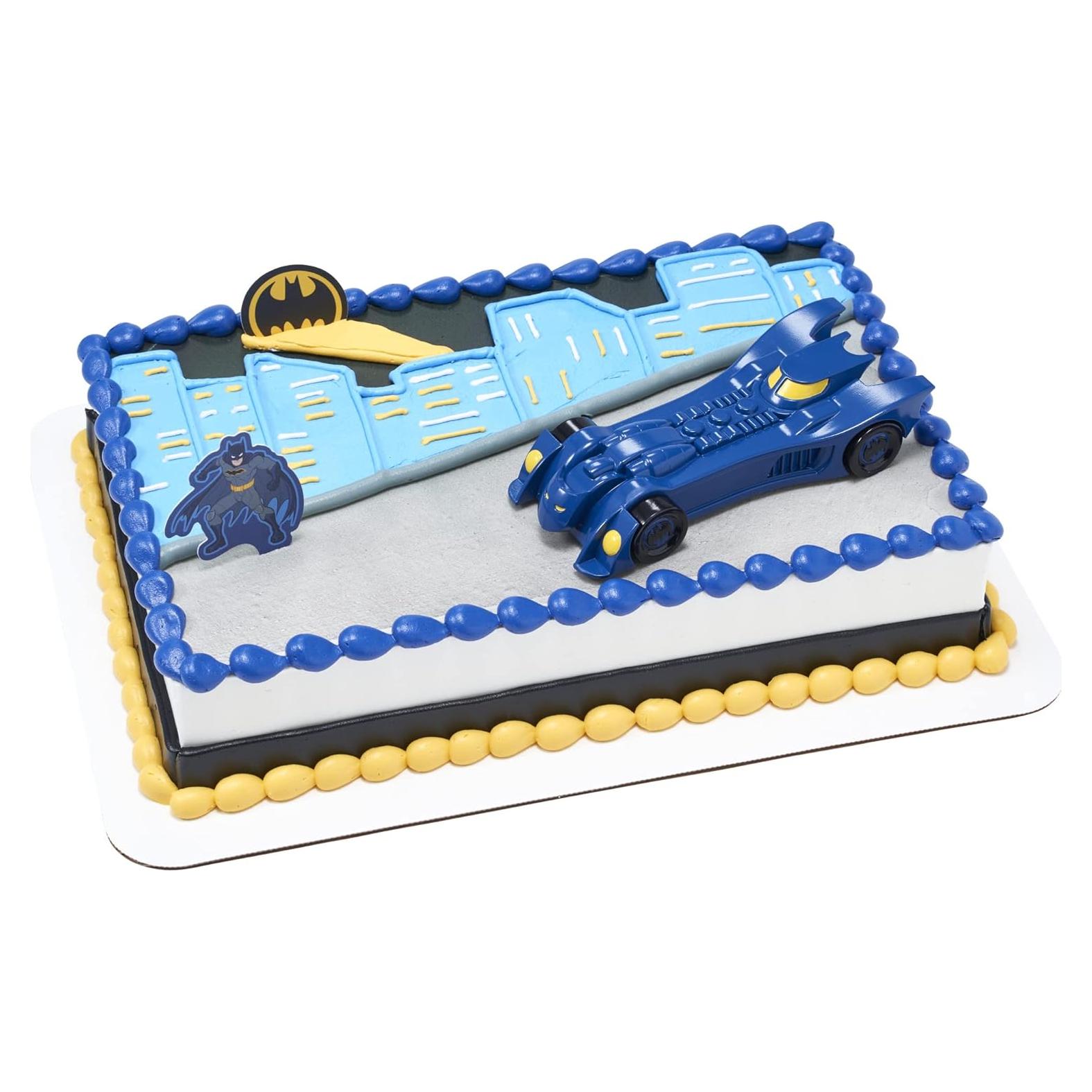 Adorno de Pastel DecoSet Batman En Acción - 3 Piezas