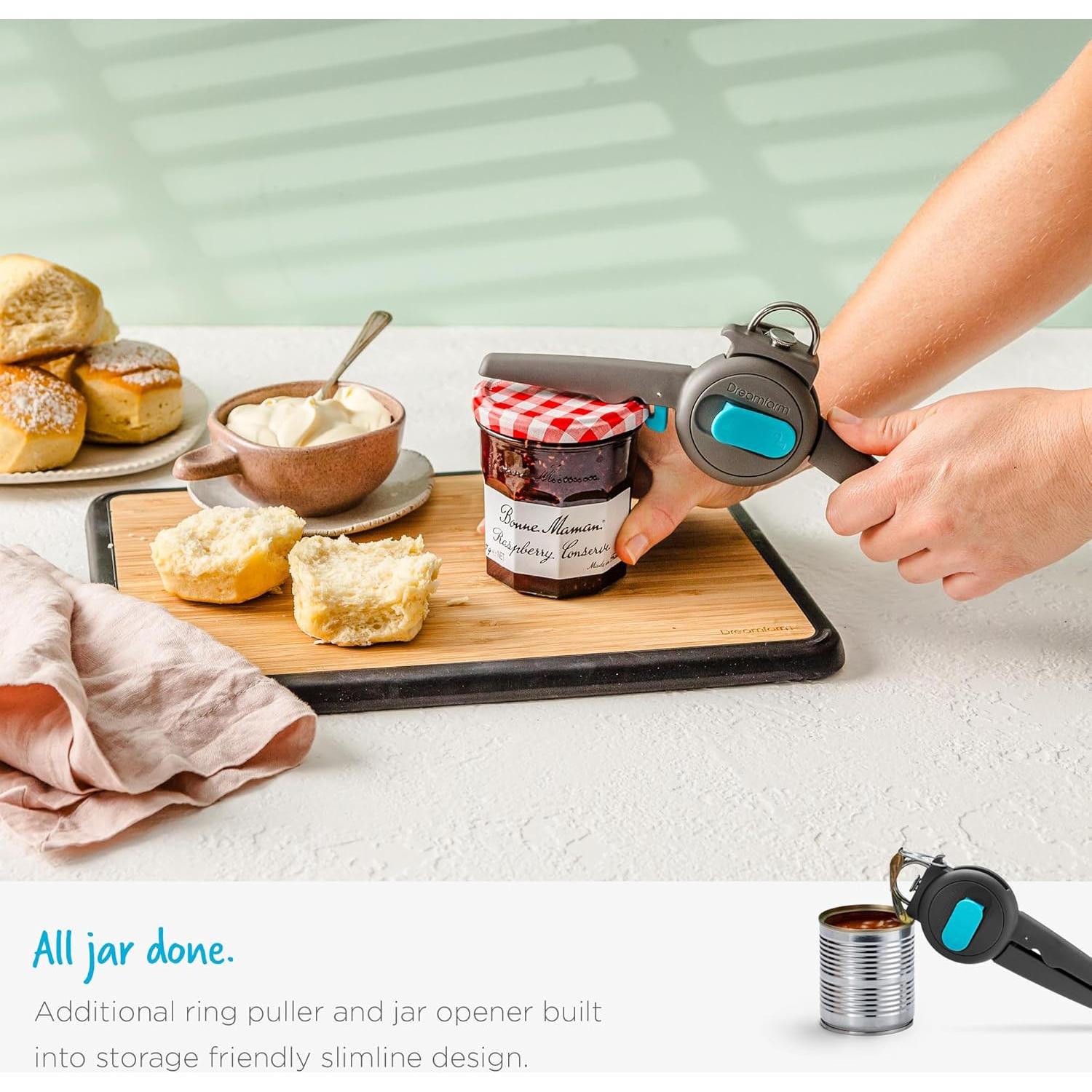 Abrelatas 3-En-1 Dreamfarm Dopener Ergonómico Negro