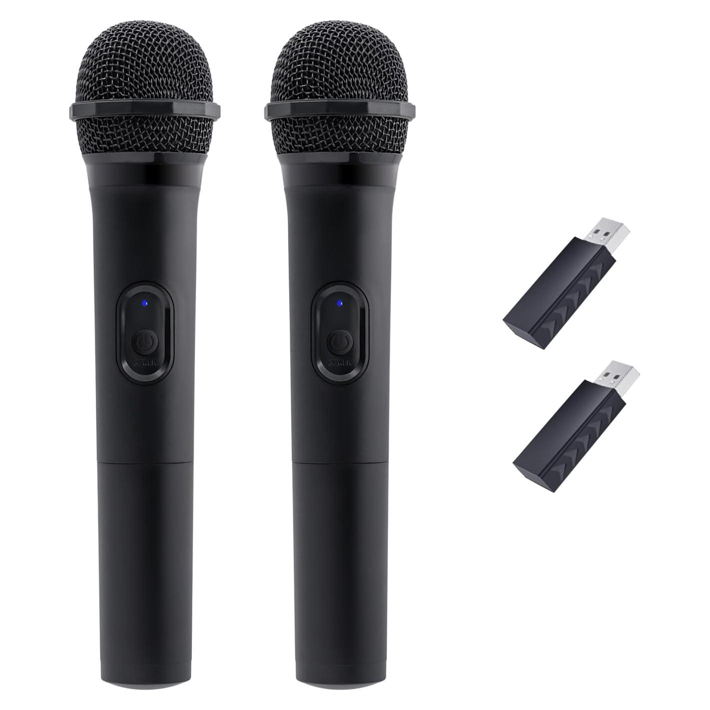 Mcbazel Micrófono Inalámbrico USB 2 Paquete para Juegos