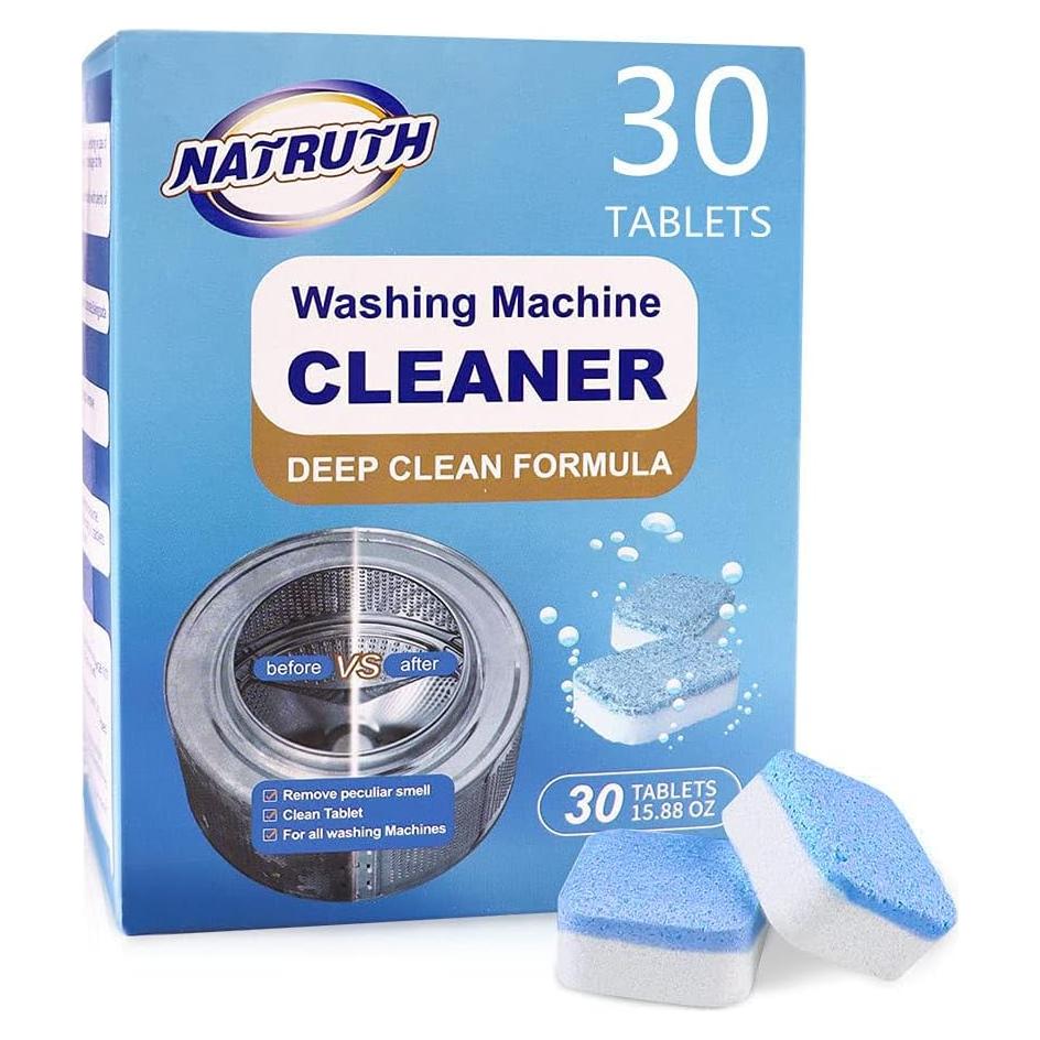 Limpiador Desincrustante NATRUTH 30 Tabletas para Lavadoras
