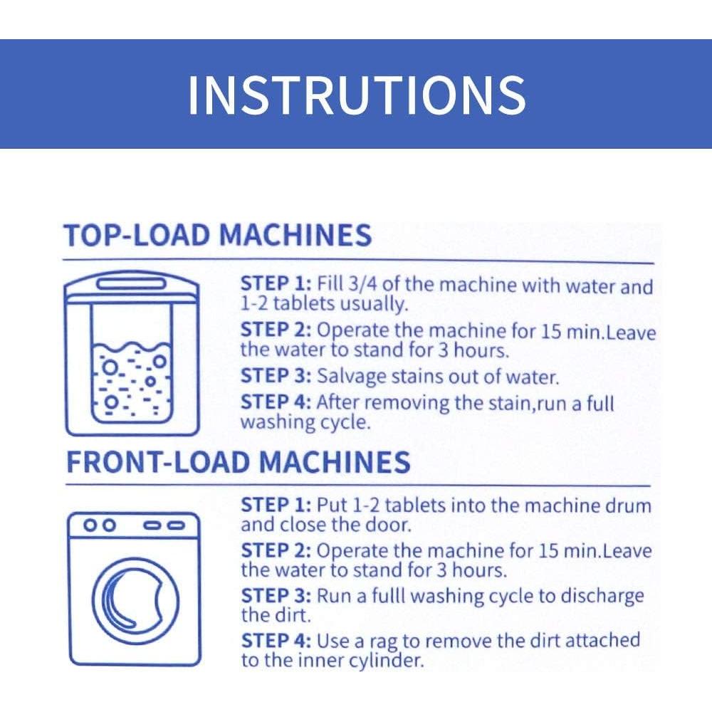 Limpiador Desincrustante NATRUTH 30 Tabletas para Lavadoras