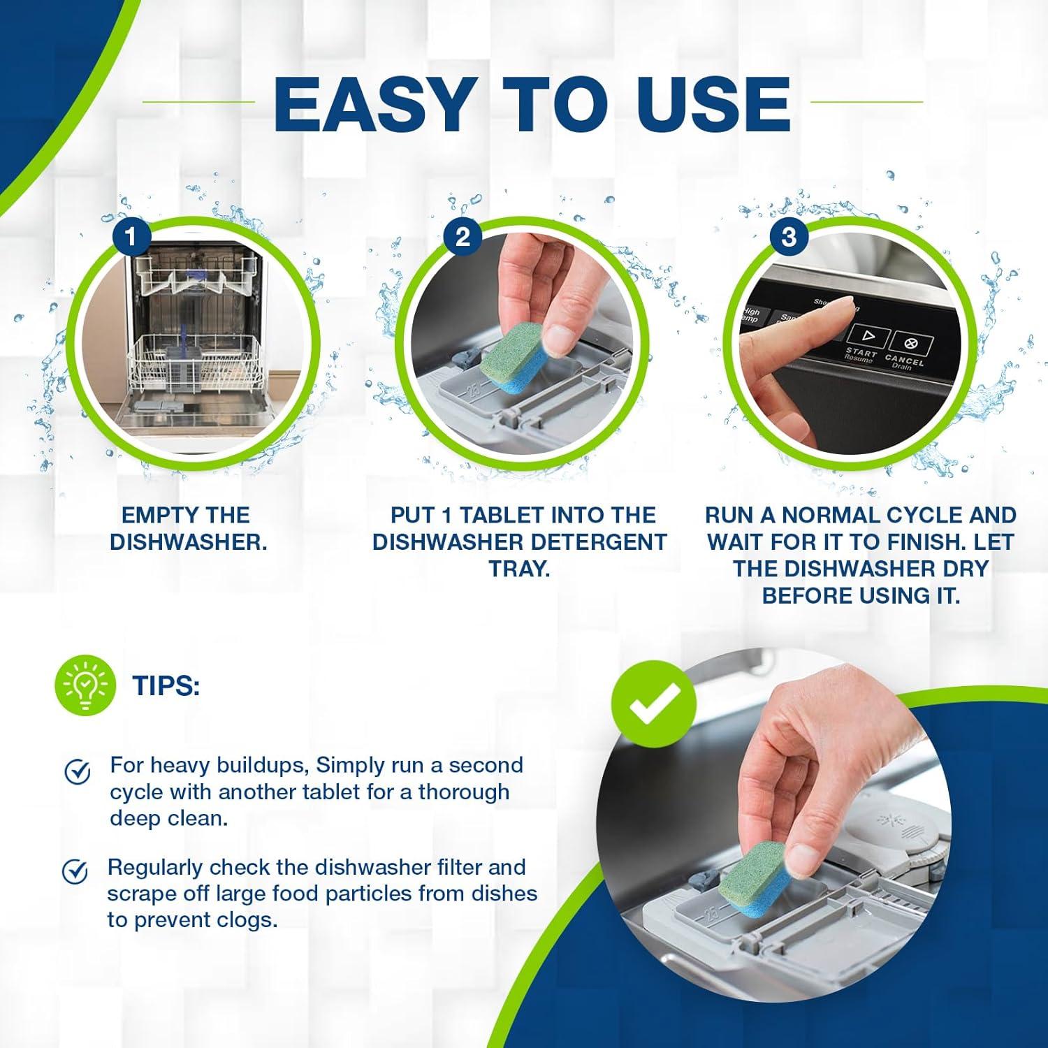 Tabletas Limpiadoras de Lavadora y Lavavajillas Smart Vision - 48 PCS