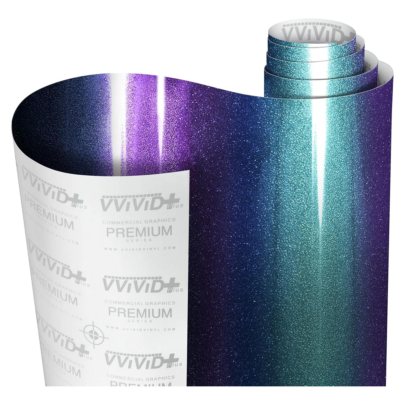 Vinilo VViViD Gloss Metallic Chameleon 0.3m x 1.5m Azul Púrpura