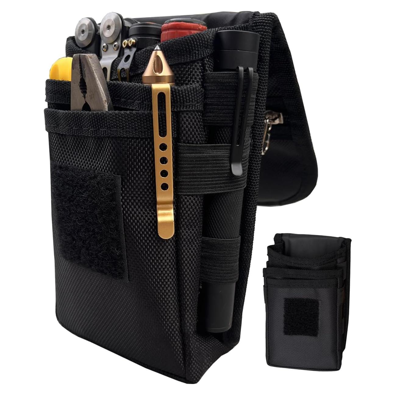 Funda Táctica de Herramientas Maezar en Nylon Negro 19.8x11.9cm