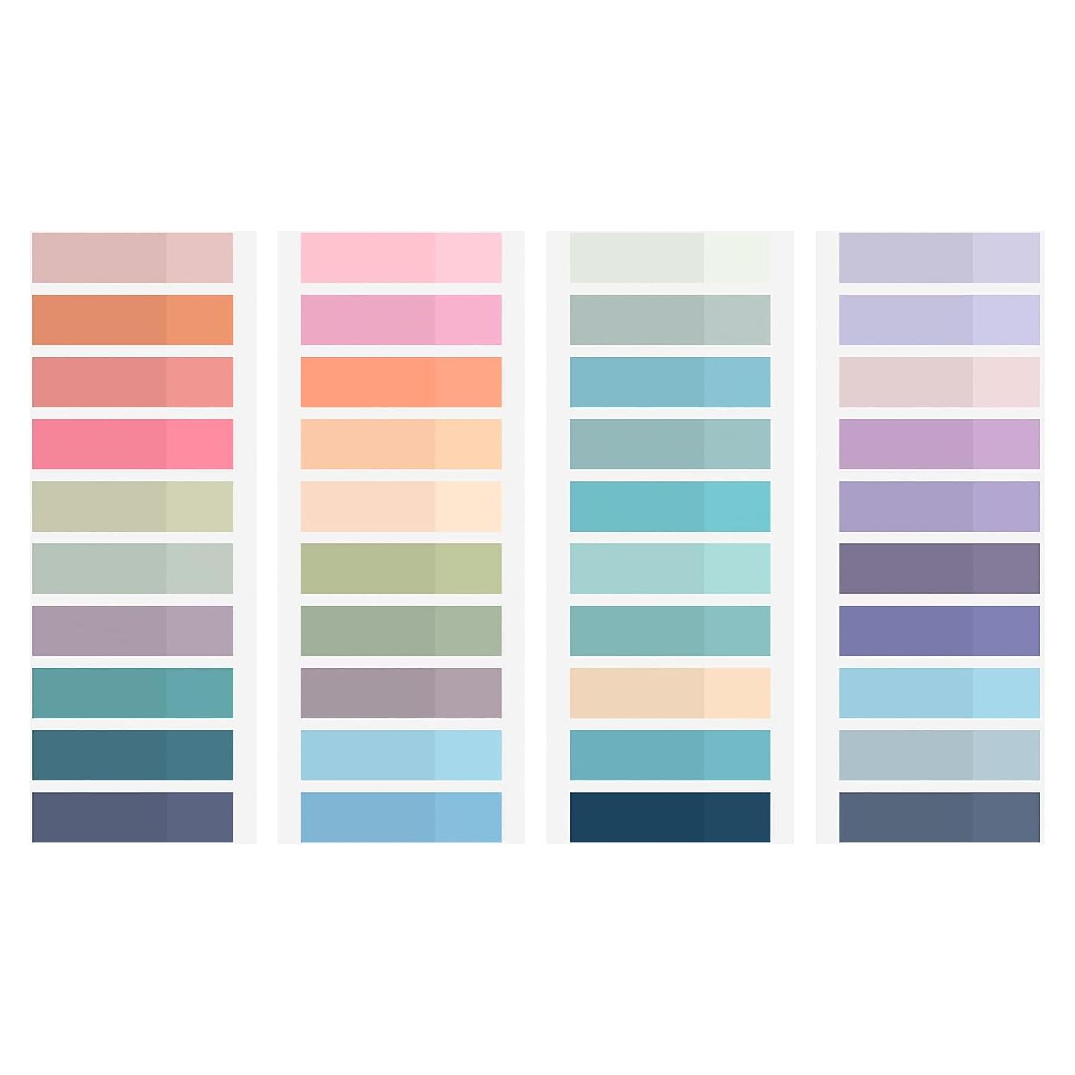 800 Etiquetas Adhesivas para Libros BukSuk - Multicolores Morandi