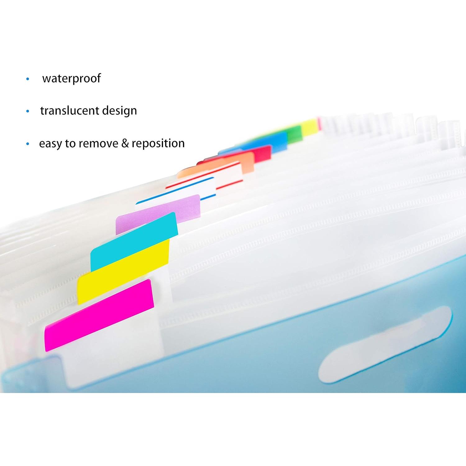 500 Piezas Pestañas Adhesivas ELII 5 cm Escriturables y Reposicionables