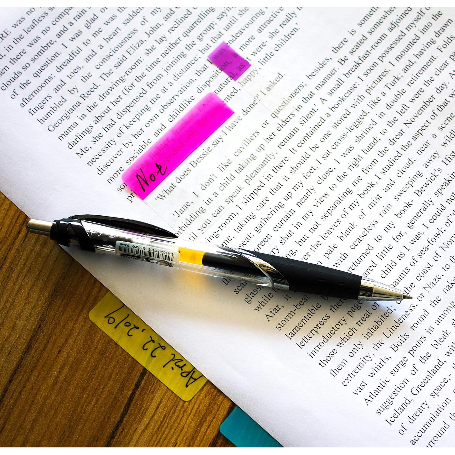 500 Piezas Pestañas Adhesivas ELII 5 cm Escriturables y Reposicionables