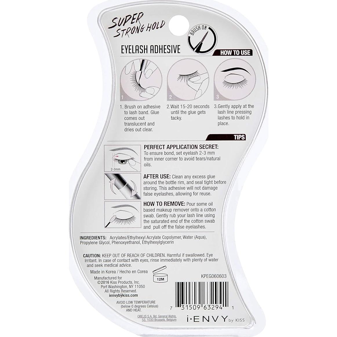 Adhesivo para Pestañas KISS Super Fuerte 5.3 ml Transparente