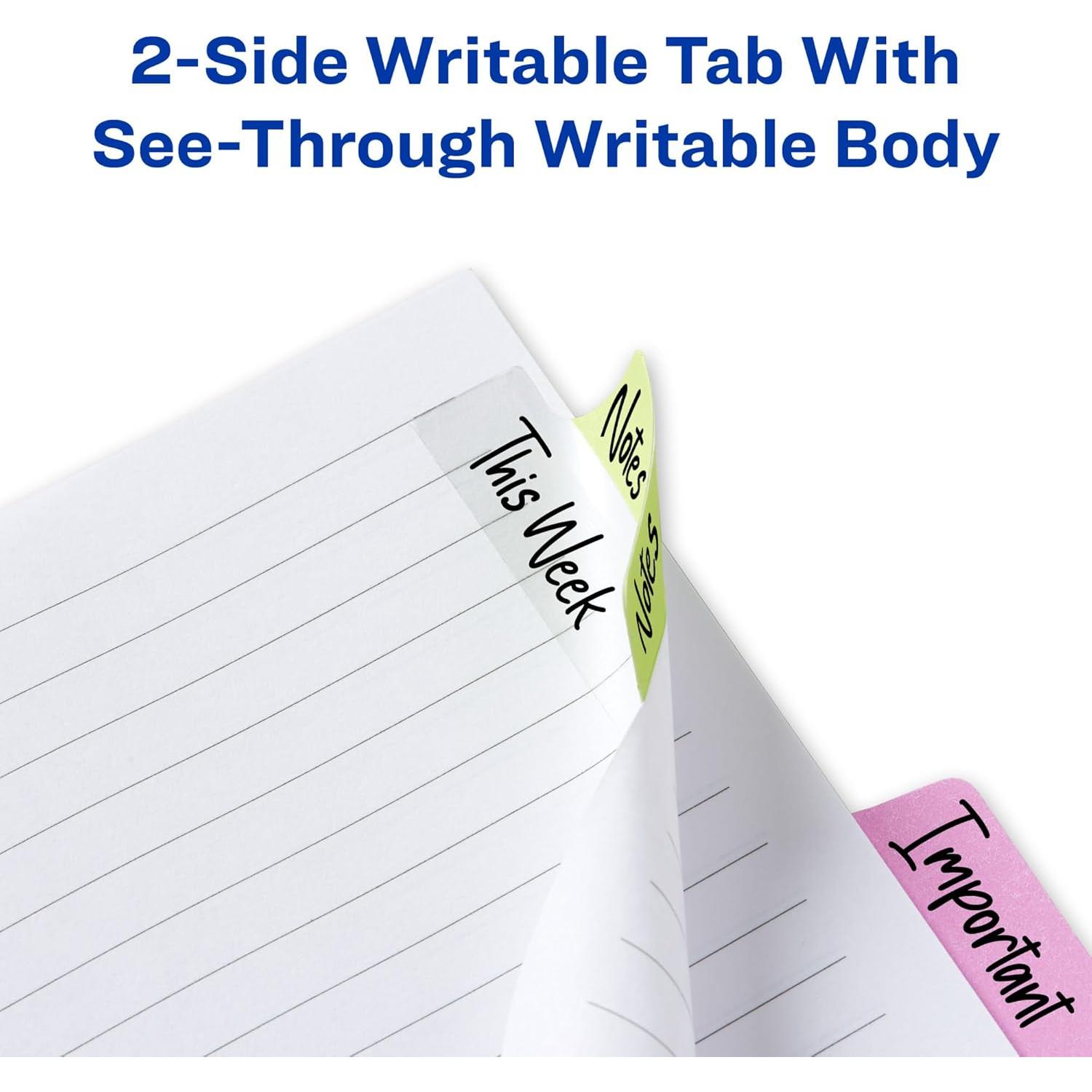 Pestañas Adhesivas Reposicionables AVERY 24 Colores Pastel