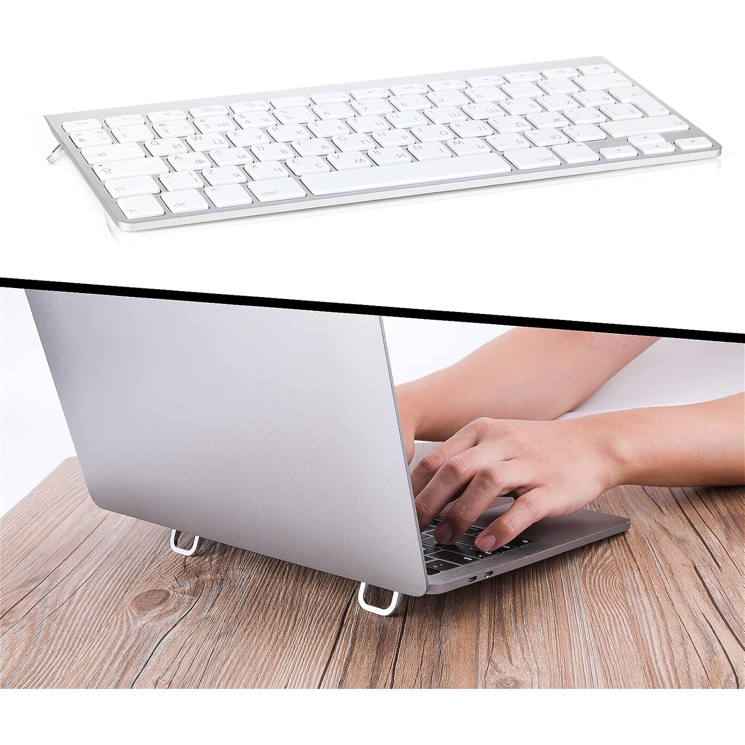 Soporte de Teclado Portátil Abeillo Mini 2PCS Plata