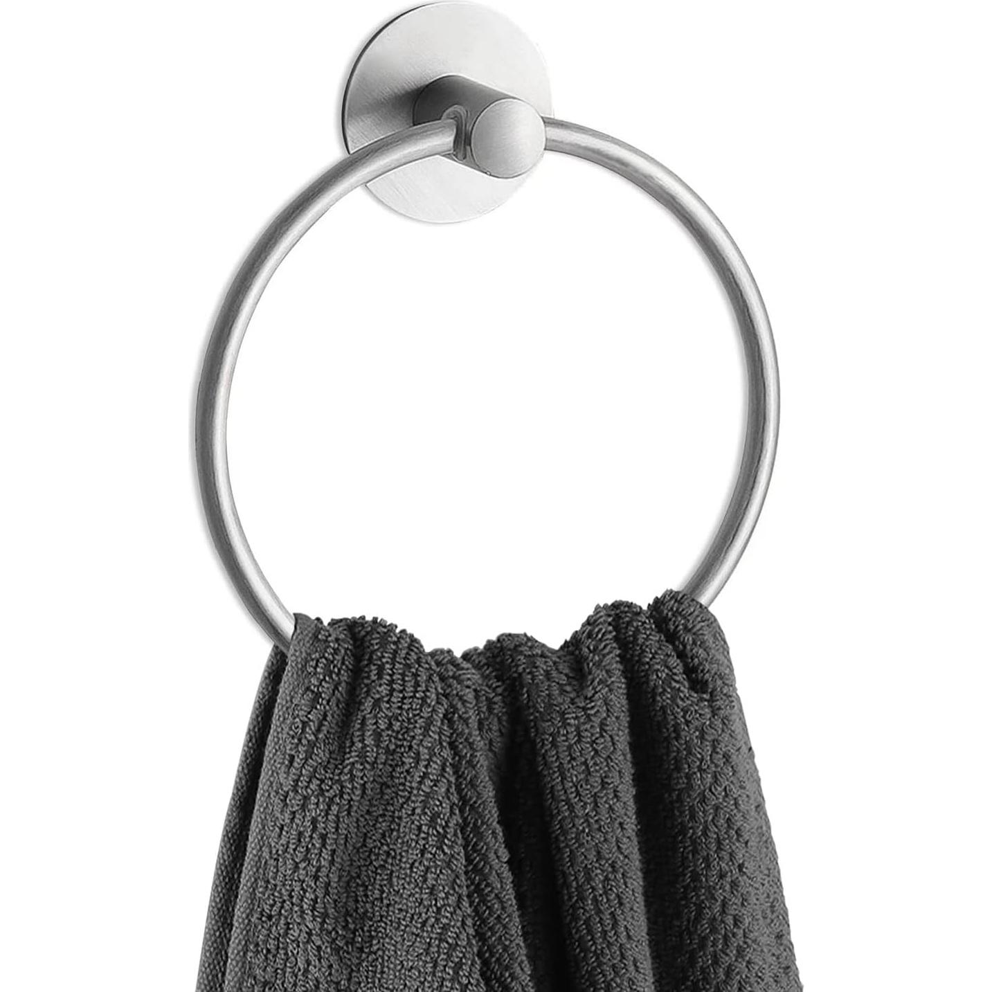 Anillo de Toalla Adhesivo Besteffie Acero Inoxidable Cepillado