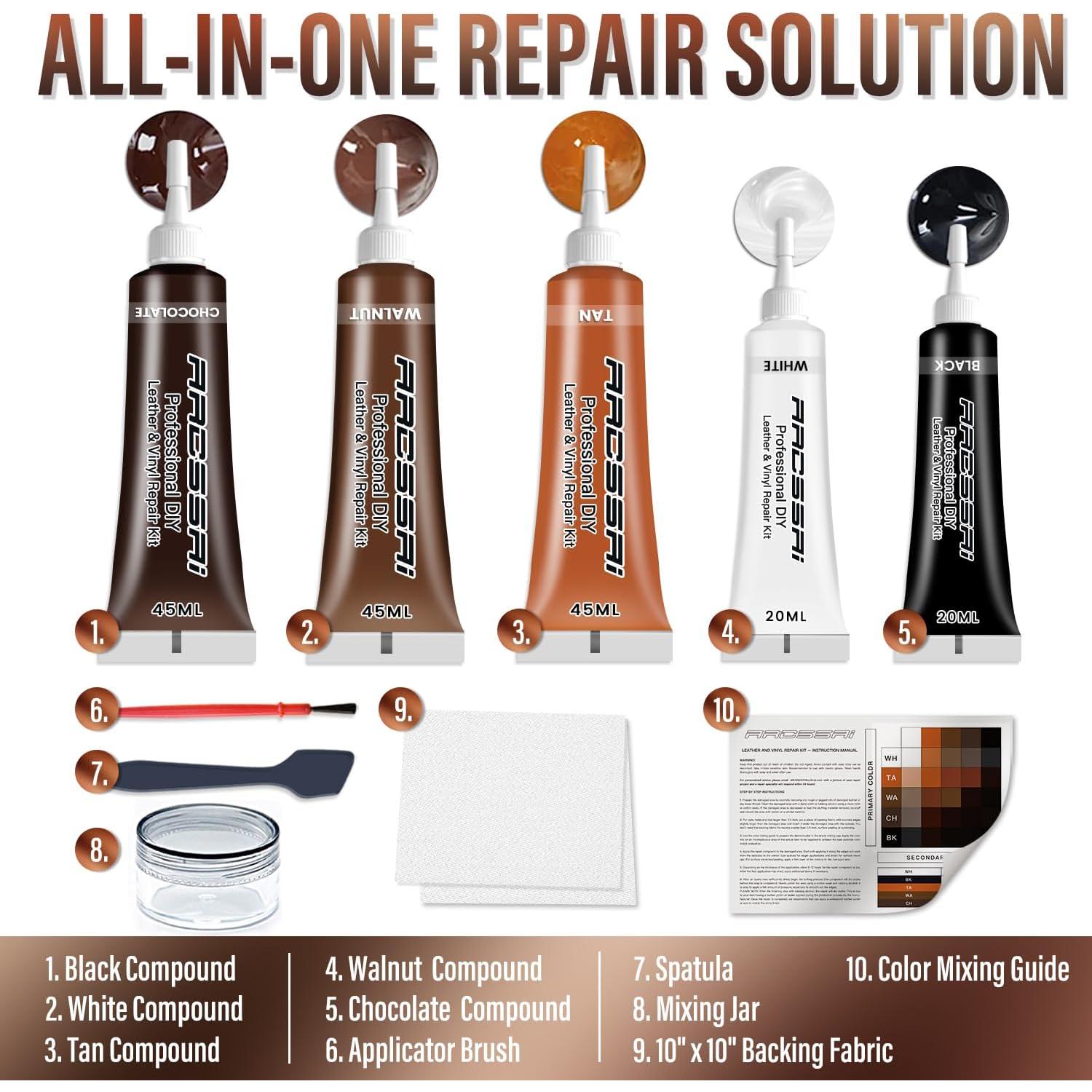 Kit de Reparación de Cuero ARCSSAI RMB07933 - Muebles y Autos