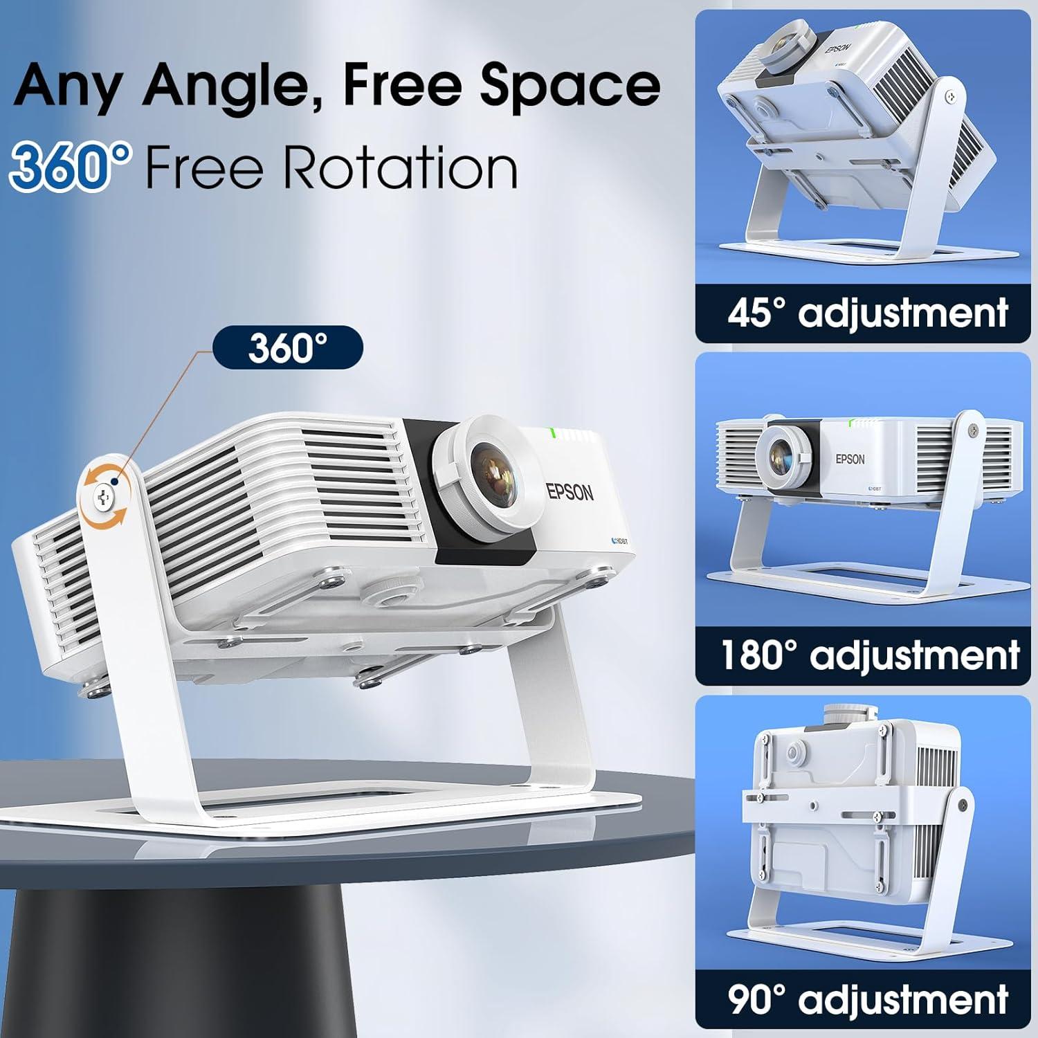 Soporte de Proyector Ajustable 360° DAWASAPAT Blanco