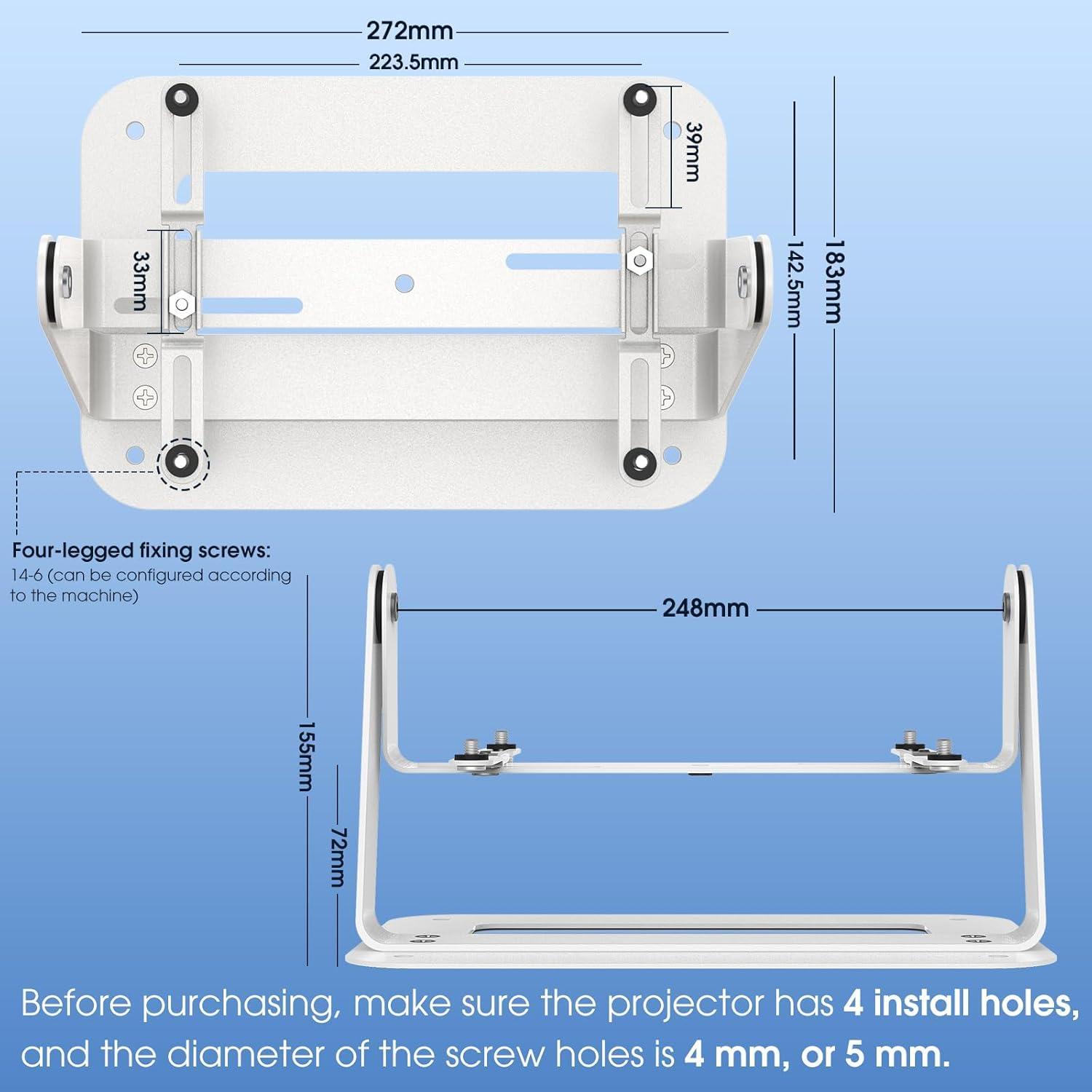 Soporte de Proyector Ajustable 360° DAWASAPAT Blanco